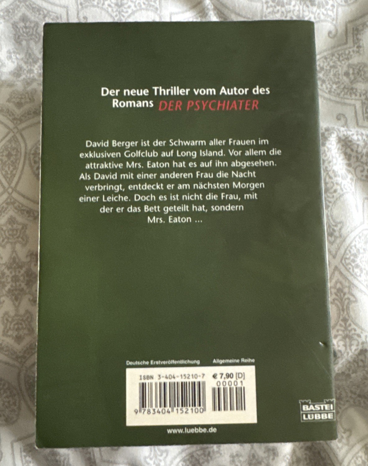 MARK FISHER ~ TEUFELSKREIS (DEVILS CIRCLE) THRILLER PAPERBACK BOOK (German Text)