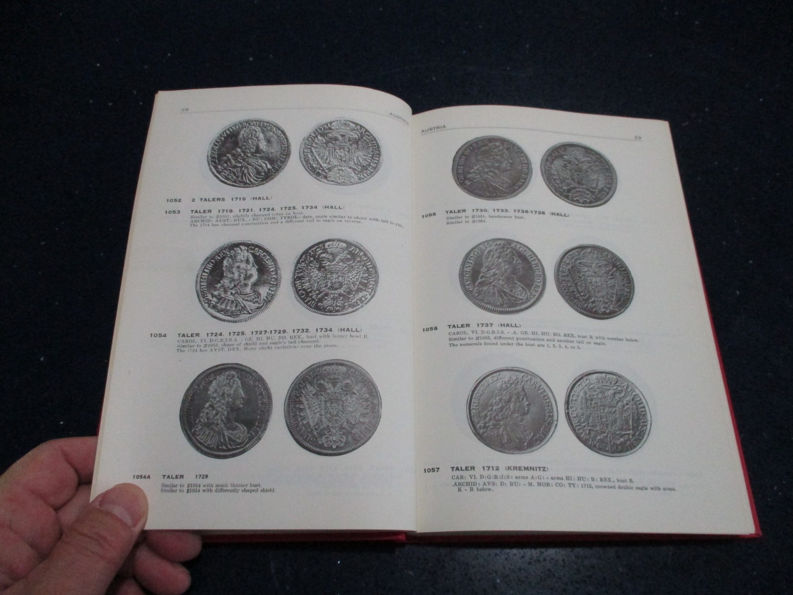 EUROPEAN CROWNS 1700-1800 Coin Book by John S Davenport w/ ORIGINAL VALUE SHEET!
