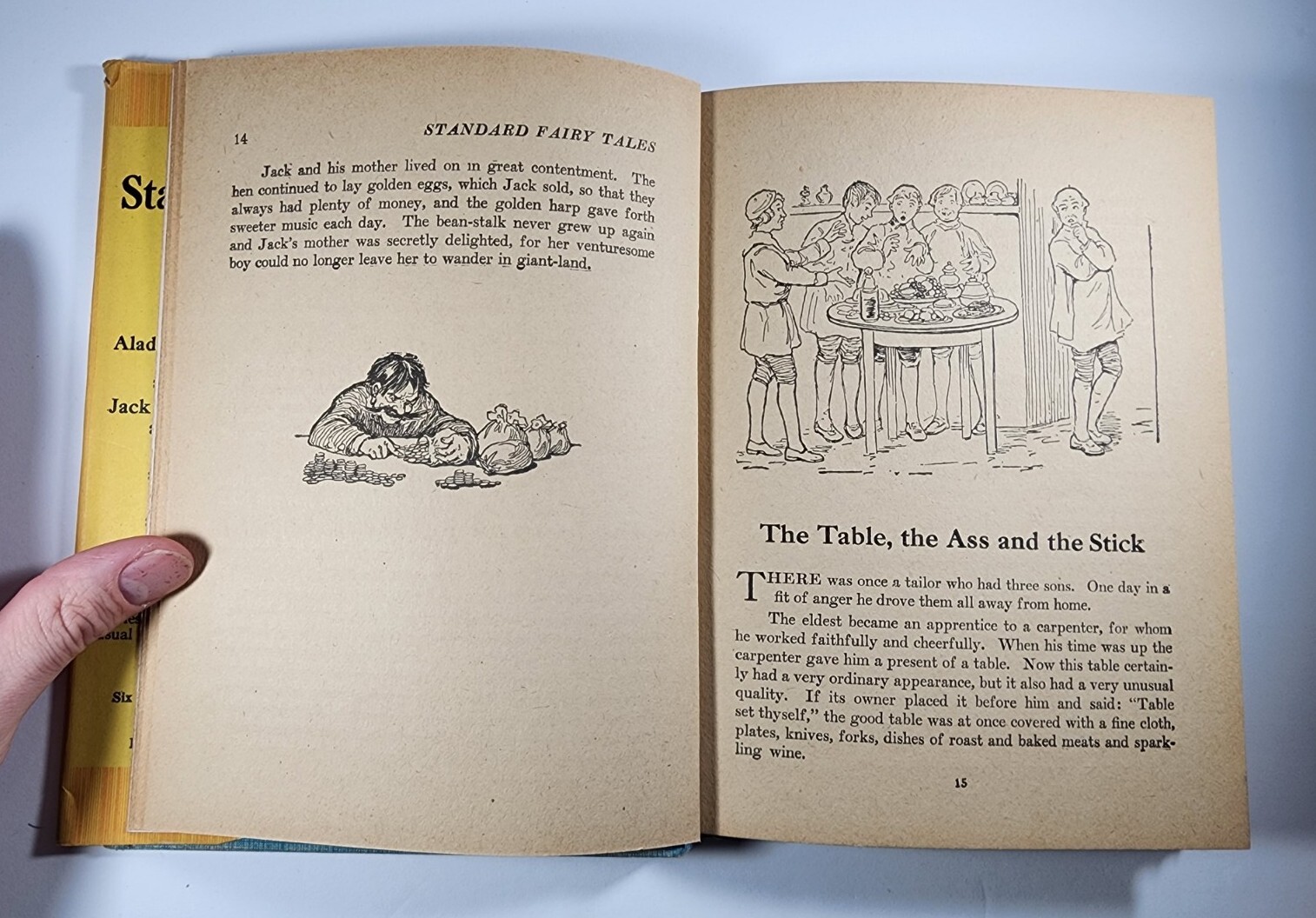 Vintage 1919 Jack And The Beanstalk And Other Tales Book Whitman Publishing RARE