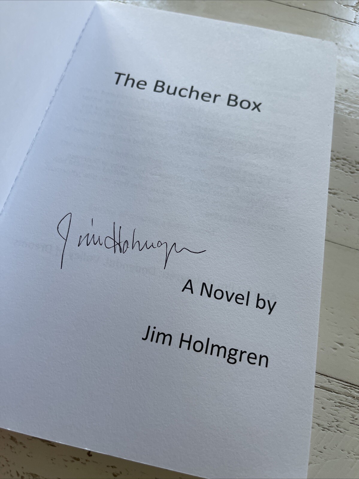 The Bucher Box Paperback 2021 By Jim Holmgren SIGNED COPY