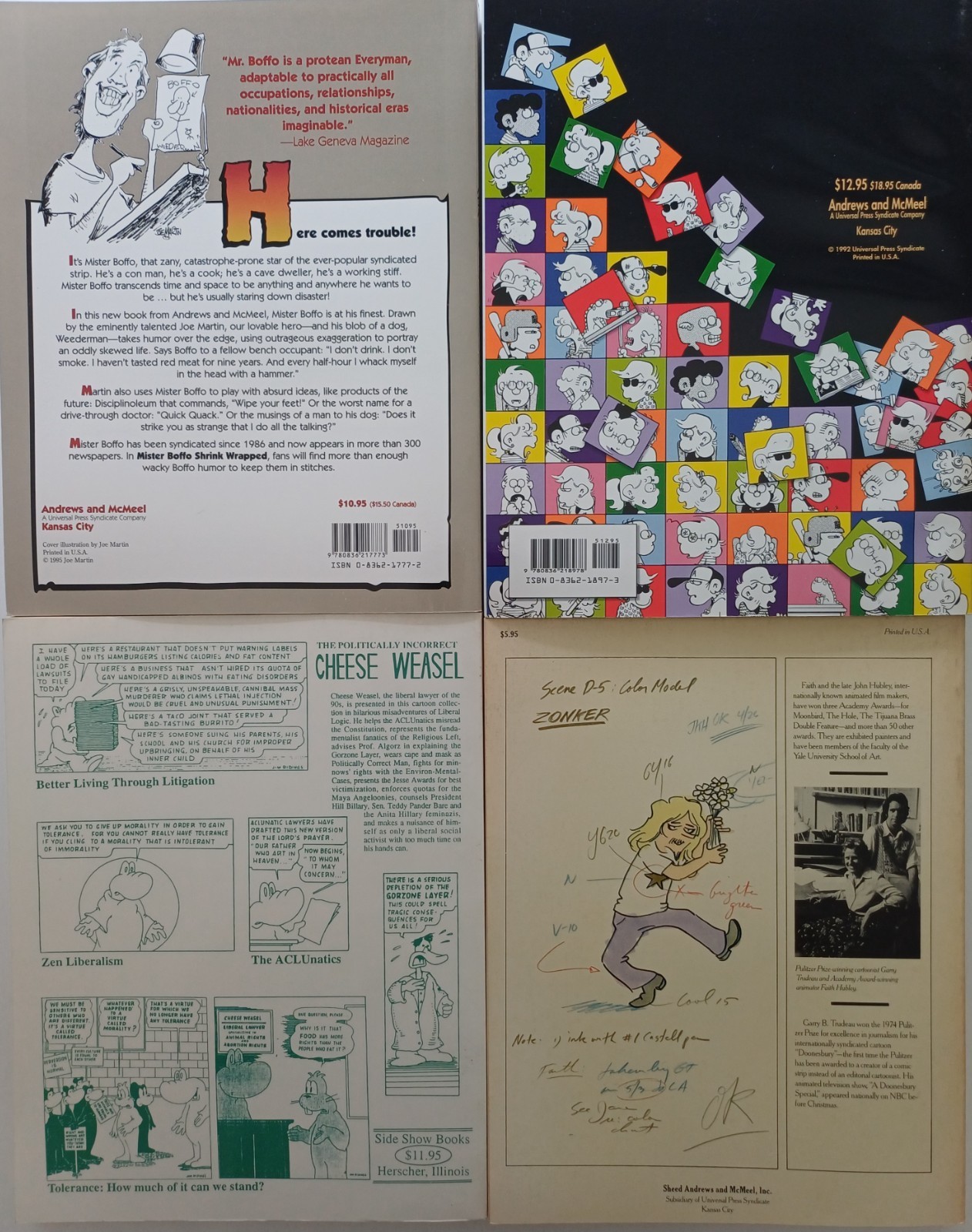 US Comic Strips Cartoons LOT humor Joe Martin Bill Amend Jim Ridings Doonesbury