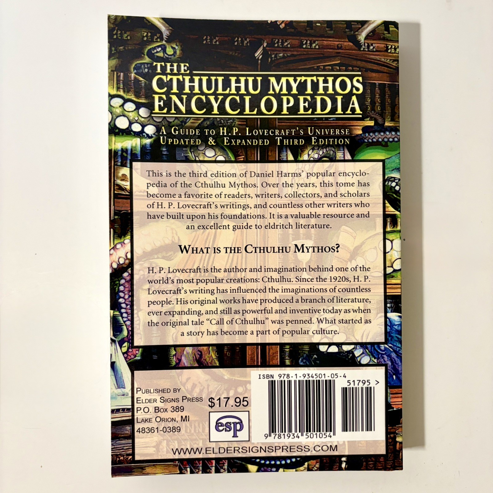 The Cthulhu Mythos Encyclopedia – Paperback By Harms, Daniel Very Good Condition