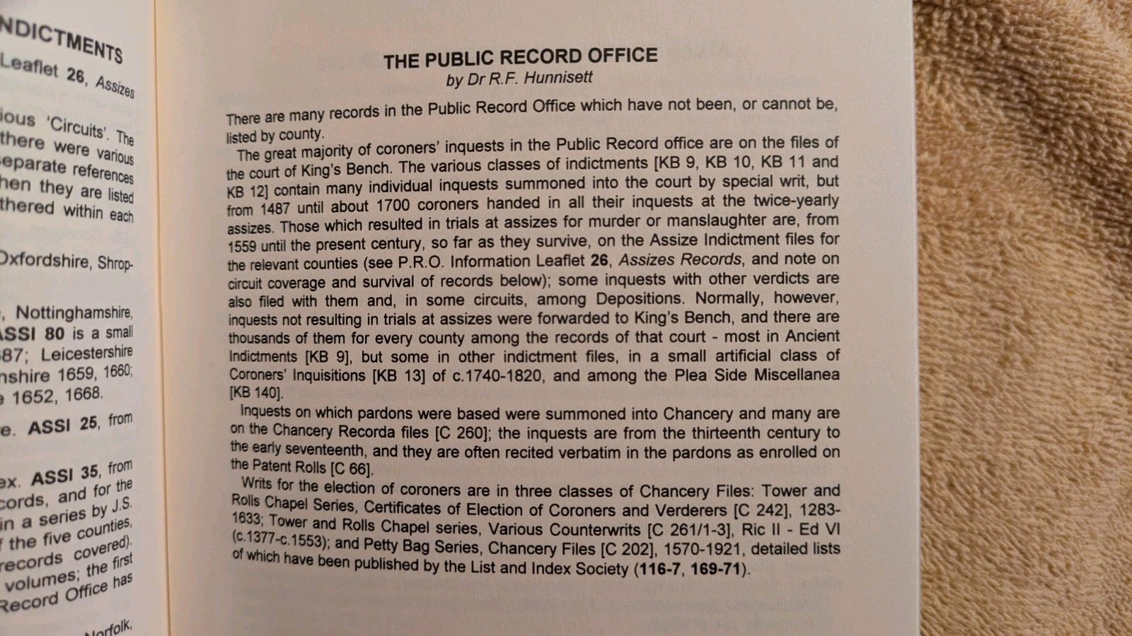 CORONERS‘ RECORDS IN ENGLAND & WALES, 2nd Edition, PB, 1998, Genealogy, 48 Pages