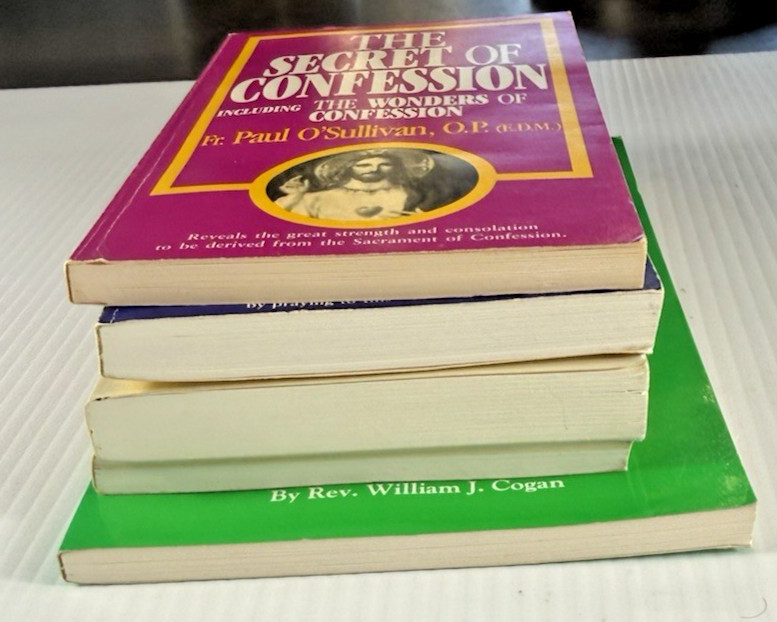 Catholic Devotional Book Lot 5 Catechism Confession Saint Philomena Outcry