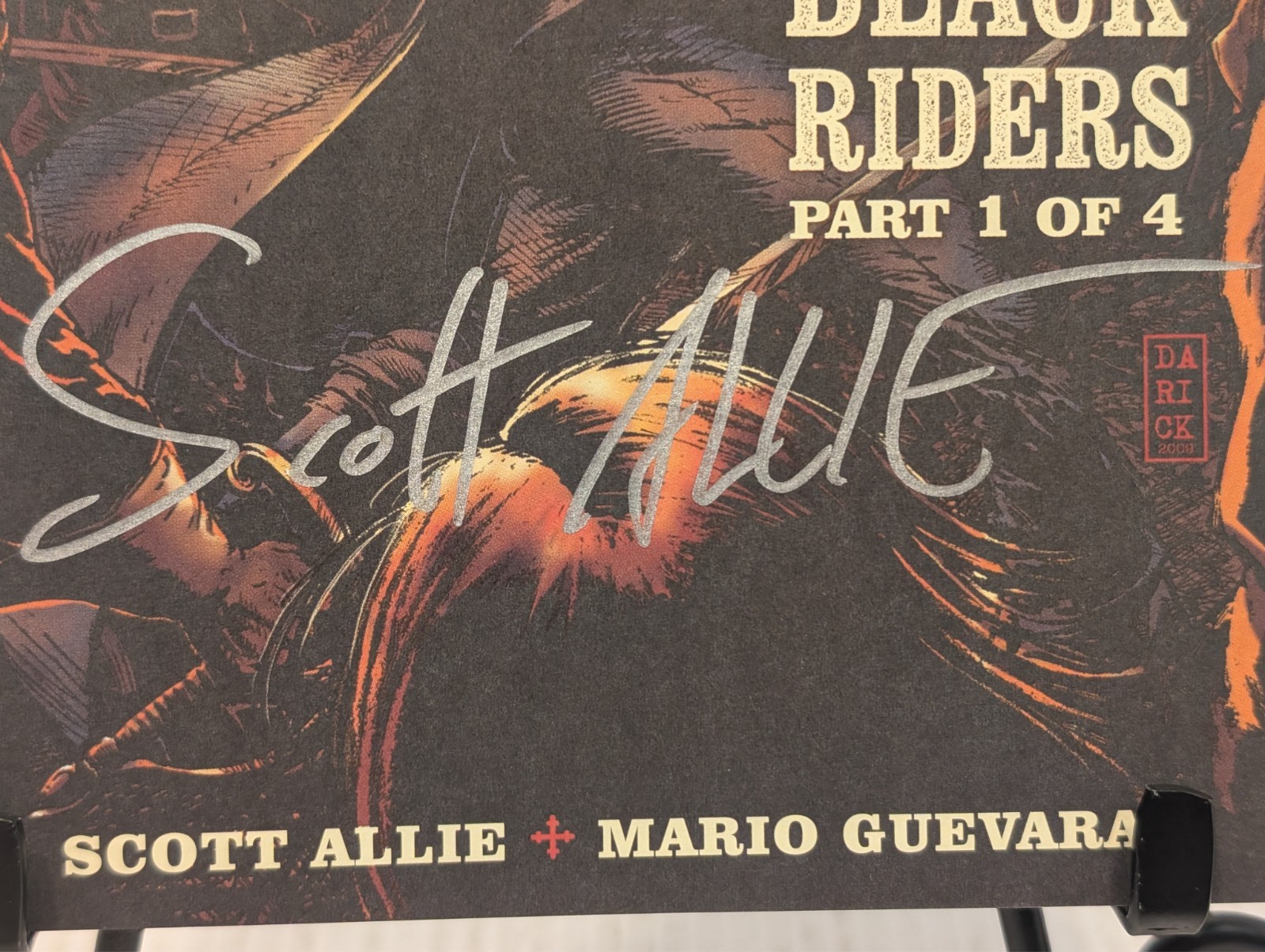 Solomon Kane Deaths Black Riders Part 1 Signed by Scott Allie Dark Horse Book