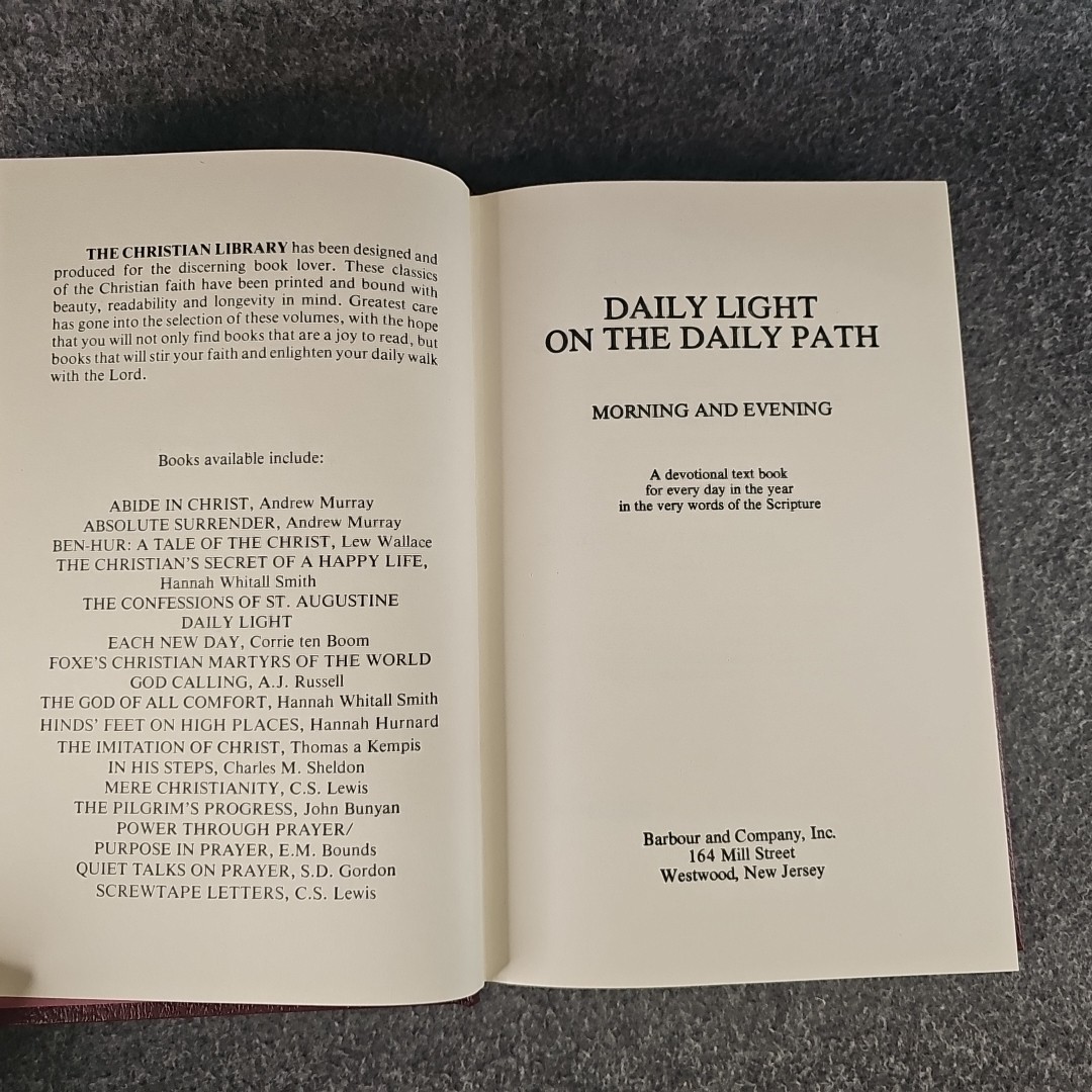 1985 daily light on the daily path The Christian Library