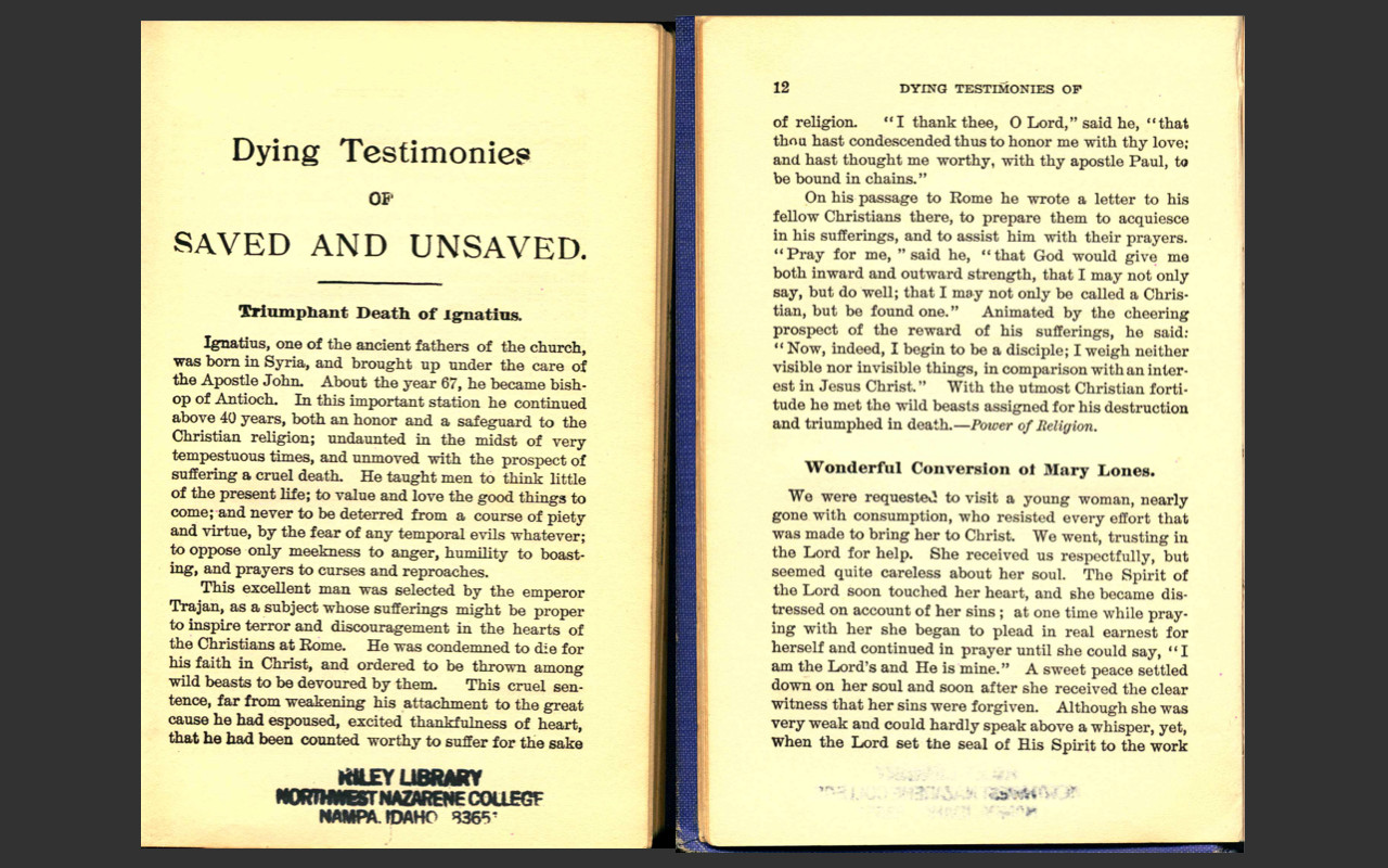 Dying Testimonies of the Saved Unsaved-Solomon Shaw-Christian Study Book on CD