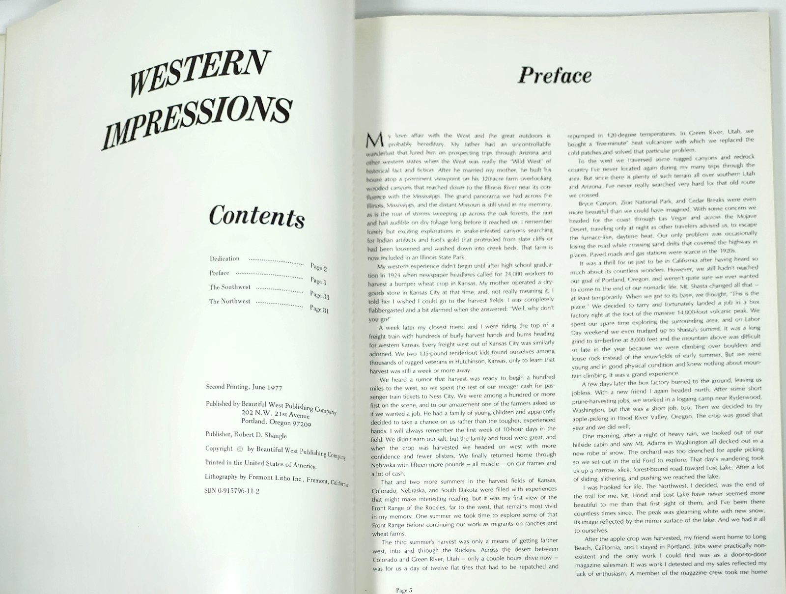 Ray Atkeson’s Western Impressions (1977 HC) VTG Landsape Photography-Gorgeous