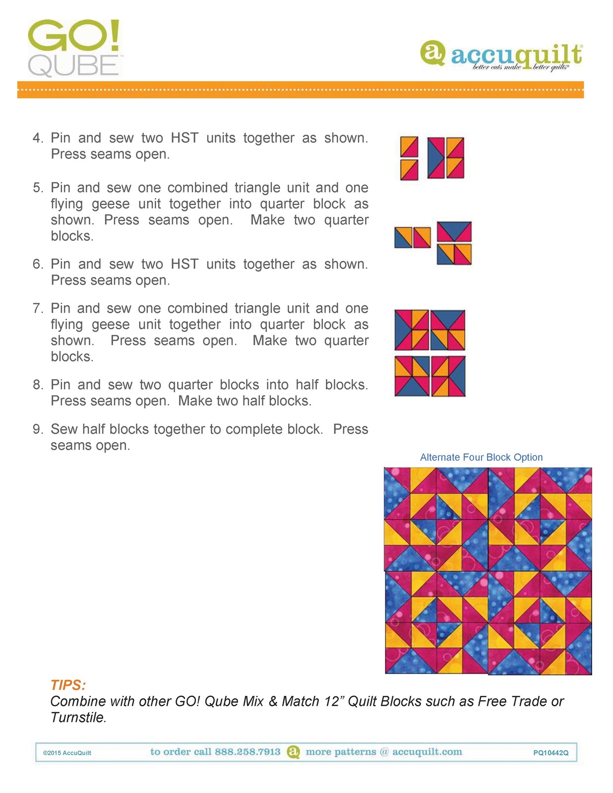 ACCUQUILT Go Qube 12″ Blocks – STEEL WIRE BOUND – PROTECTIVE COVERS