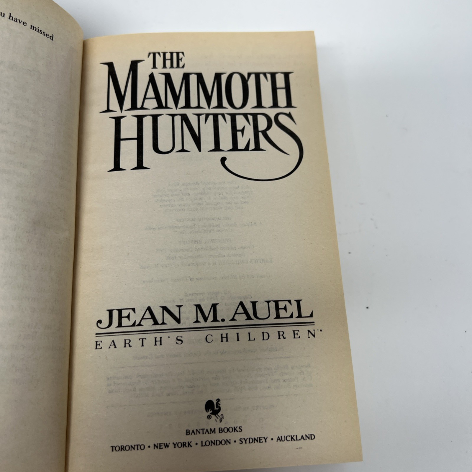 Jean M Auel 4 Book Lot Earth’s Children Clan, Valley, Plains, Mammoth PB