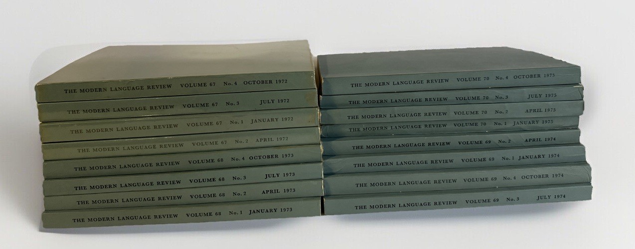 THE MODERN LANGUAGE REVIEW — LOT OF 16 + VARIOUS ISSUES 1972-1975 Paperback