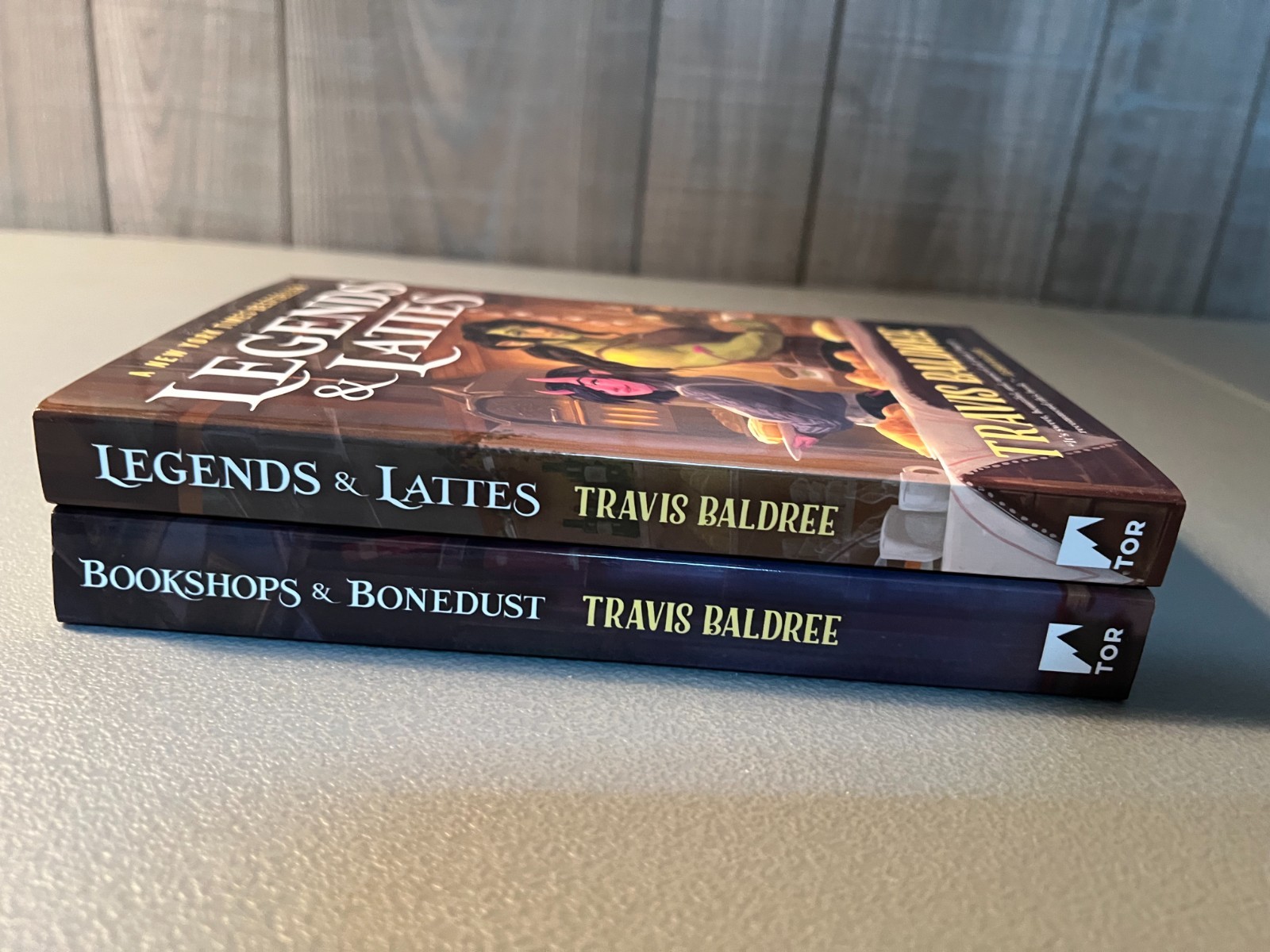 Lot of 2 Books by Travis Baldree Bookshops & Bonedust Legends & Lattes TPBs