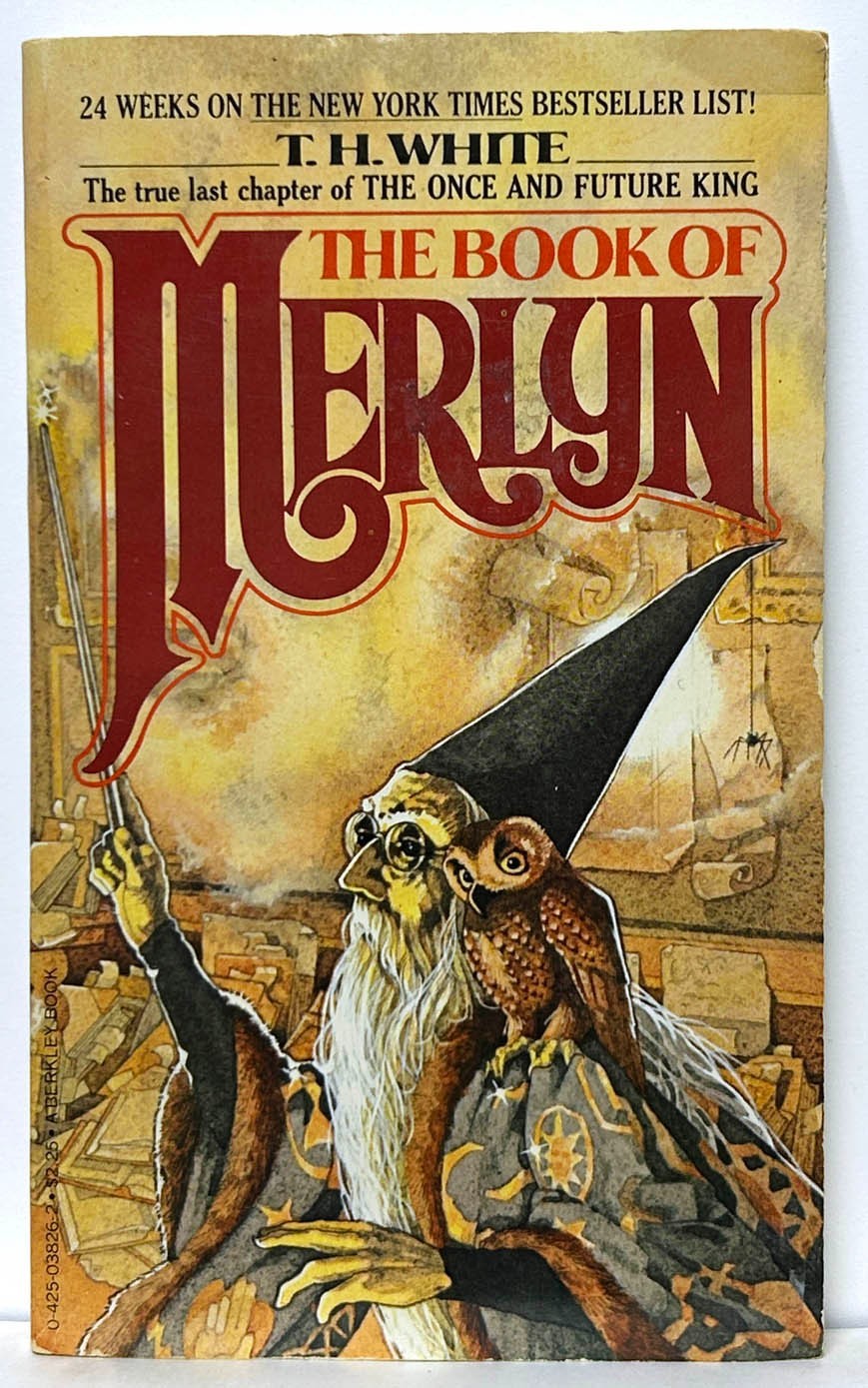 T.H. White ONCE & FUTURE KING, BOOK OF MERLYN lot of 2 mm paperback