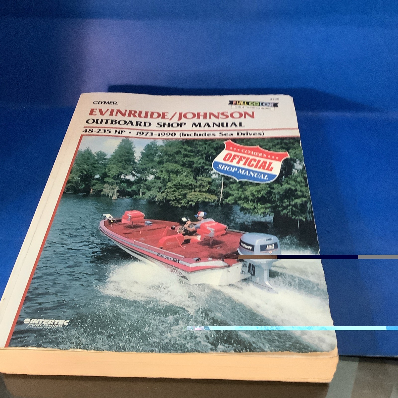 Clymer Evinrude/Johnson Outboard Shop Manual 48-235 HP 1973-1990 Sea Drives