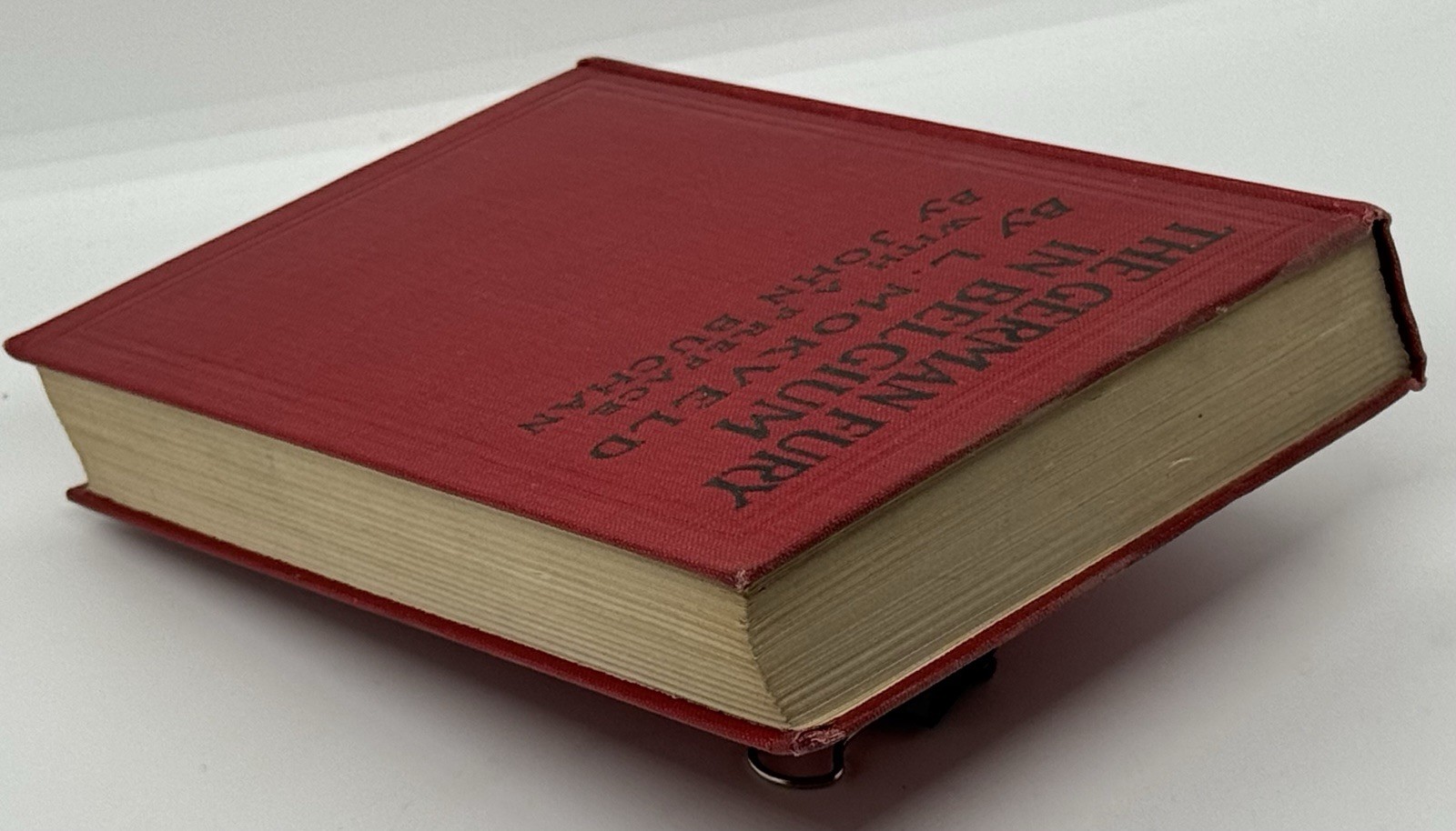 The German Fury In Belgium, Mokveld, WORLD WAR I,Original Dust Cover, 1st USA Ed