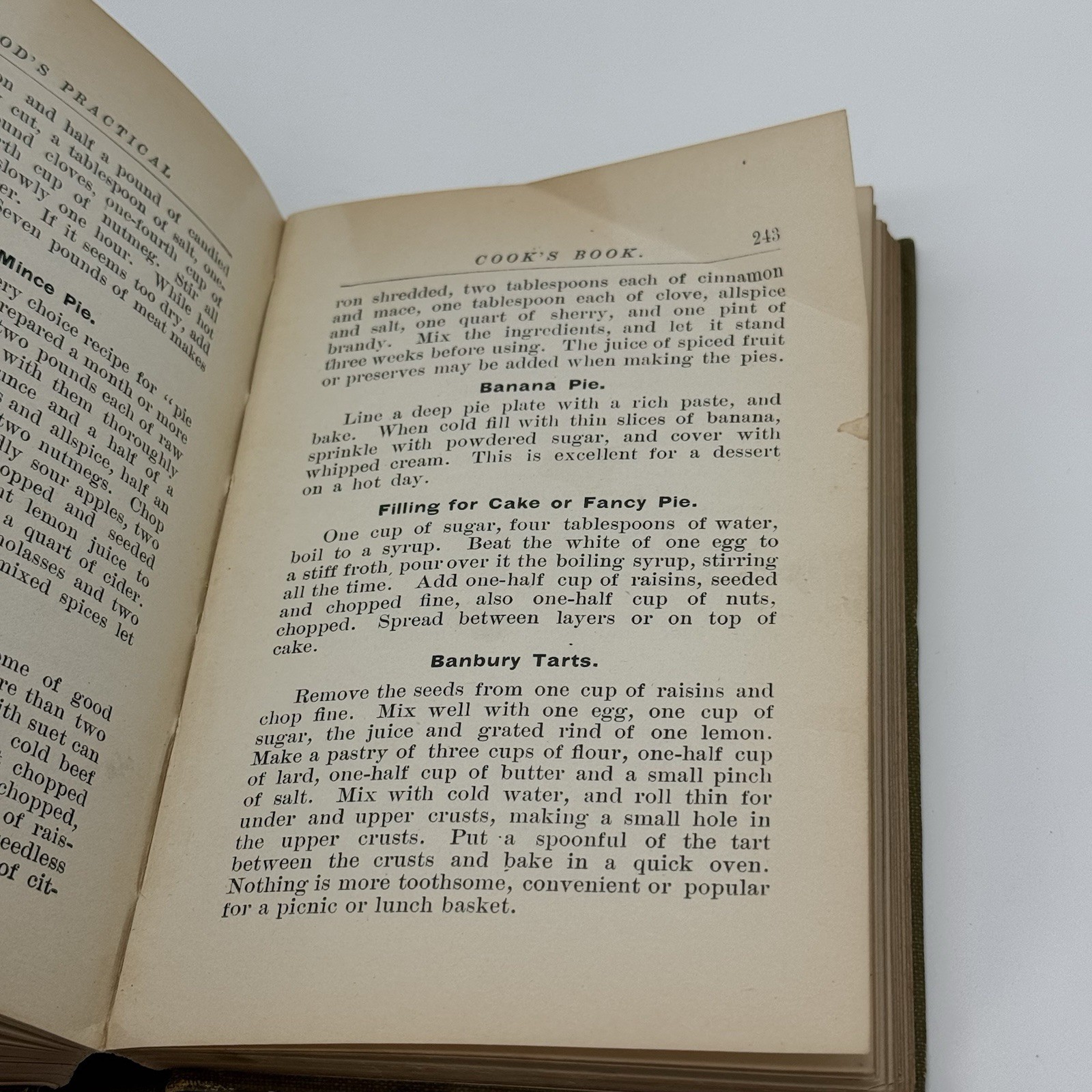 Antique Hood’s Practical Cook’s Book Lowell Massachusetts 1897 6th Printing HC