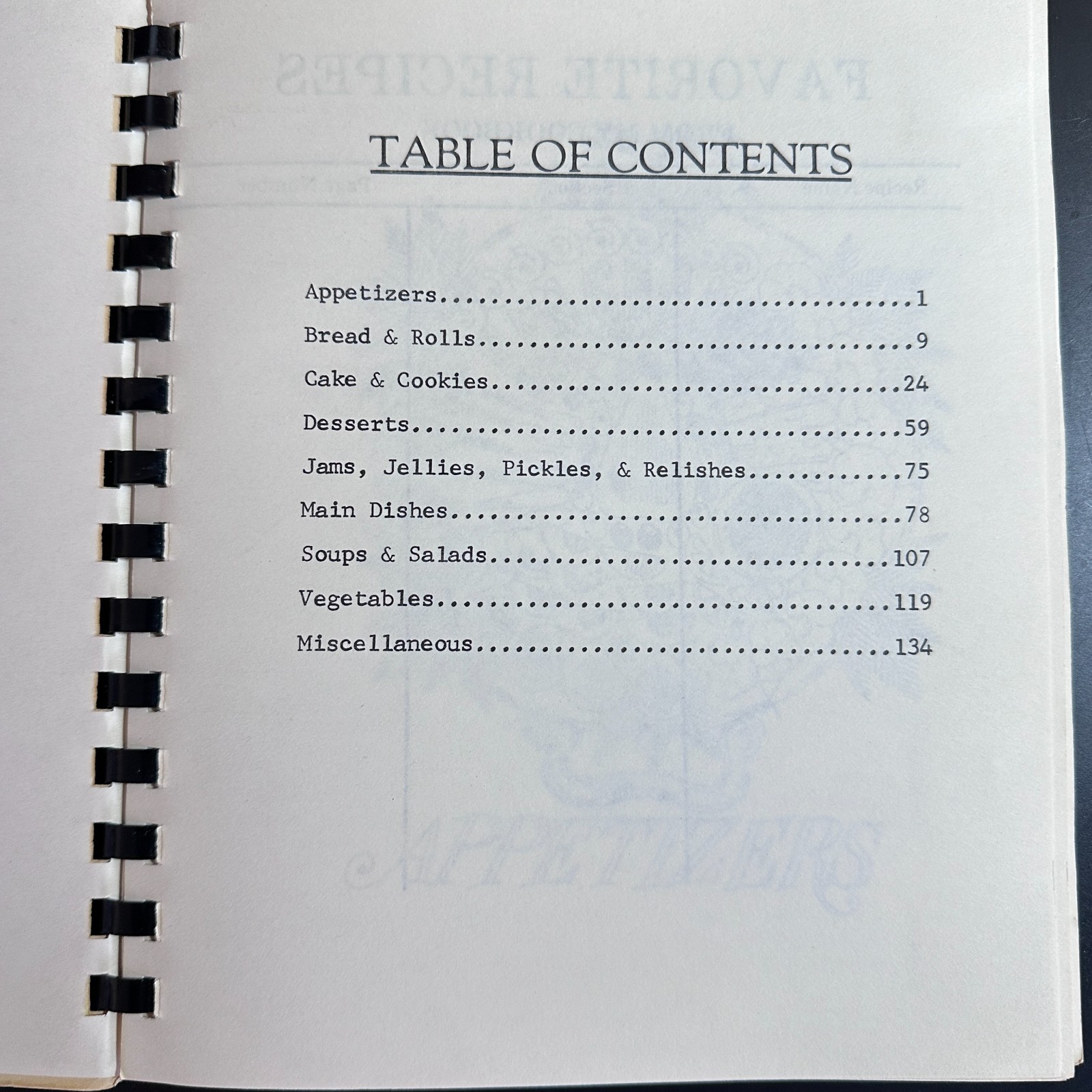 Vintage Church Cookbook 144 Pages Fresno, CA „Our Favorite Recipes“ 1972