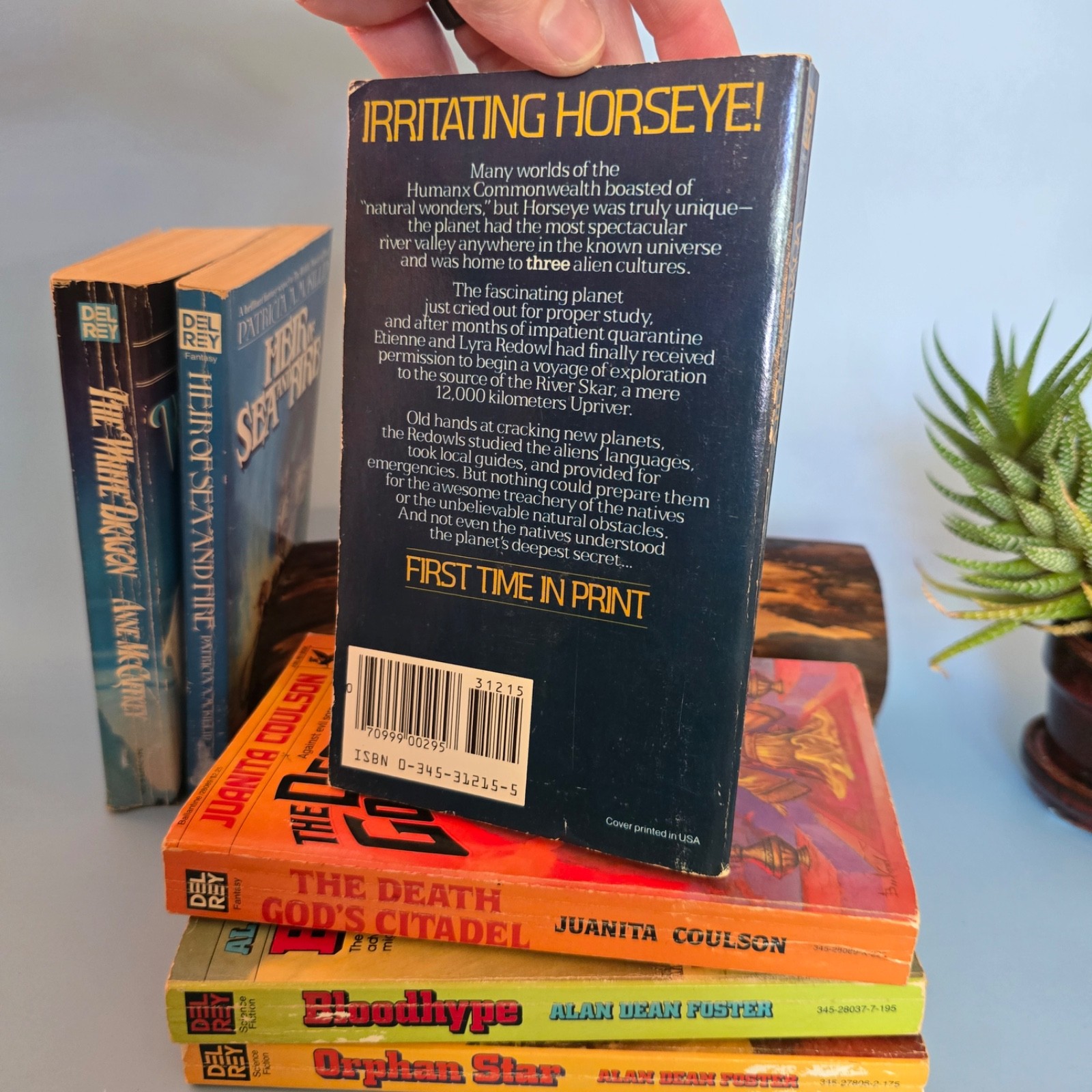 Vintage Del Rey Sci-Fi Fantasy Paperback Lot 6 Foster McCaffrey McKillip 70s 80s