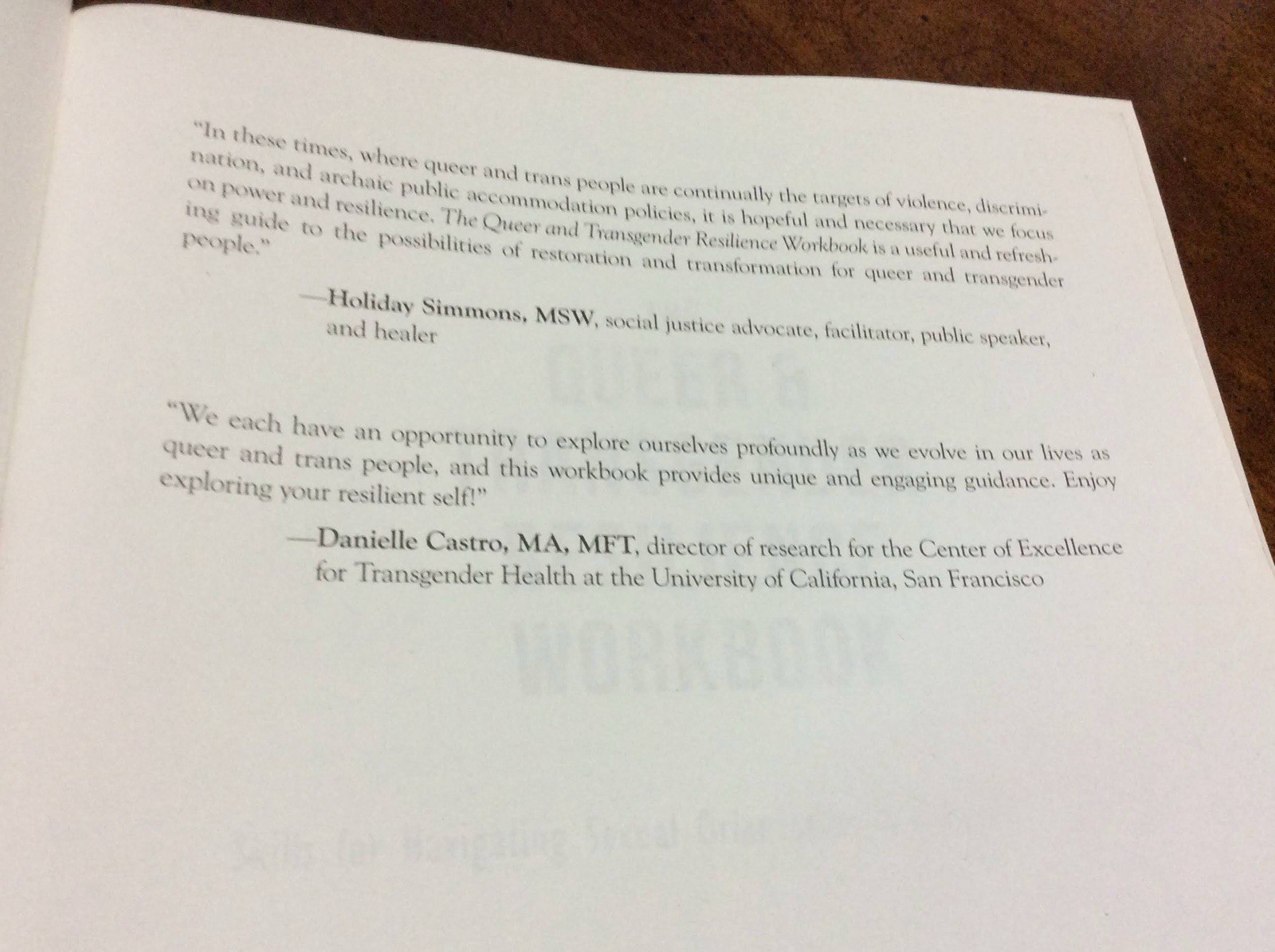 The Queer and Transgender Resilience Workbook: Skills for Navigating Sexual Orie