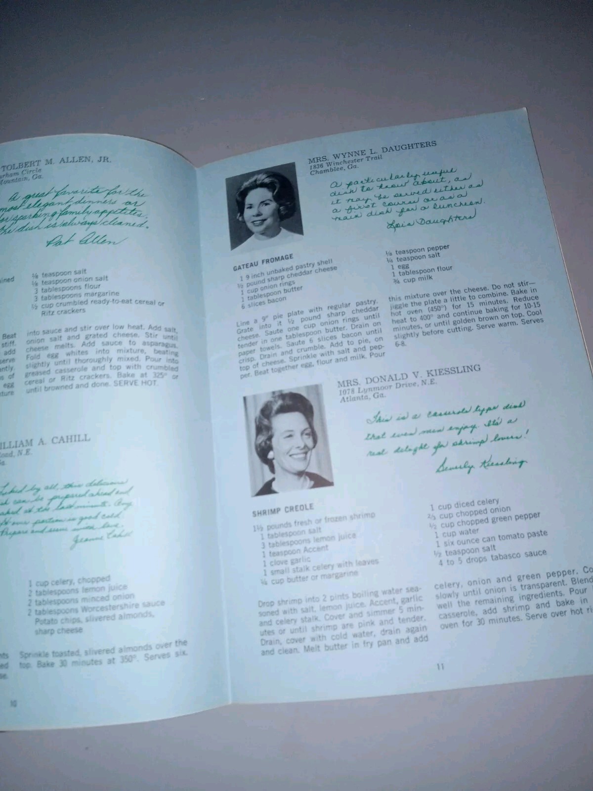 Mrs Georgia Recipe Book 1966 Paperback Cookbook 32 Pages