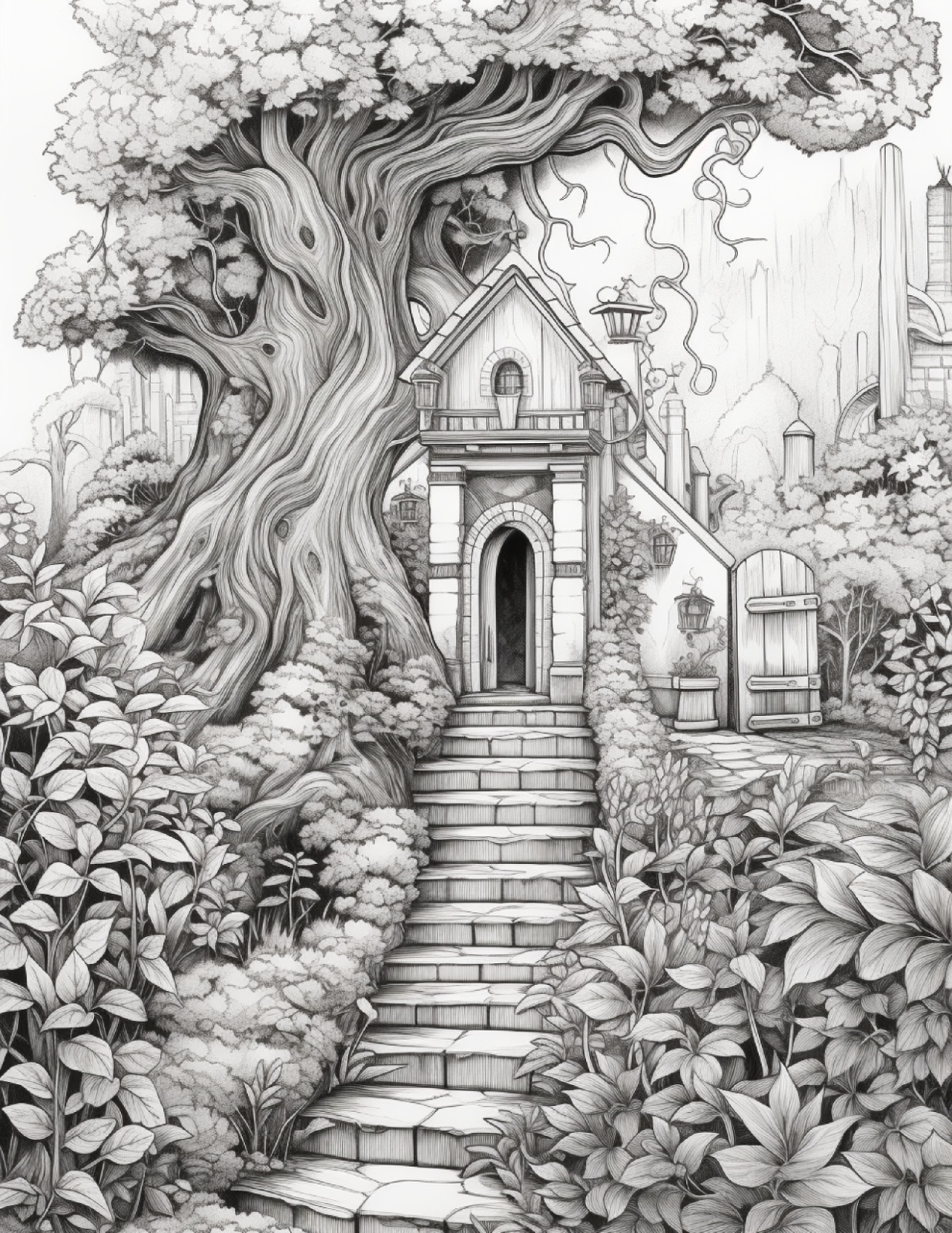 Secret Garden Coloring Book for Adults & Kids ,
