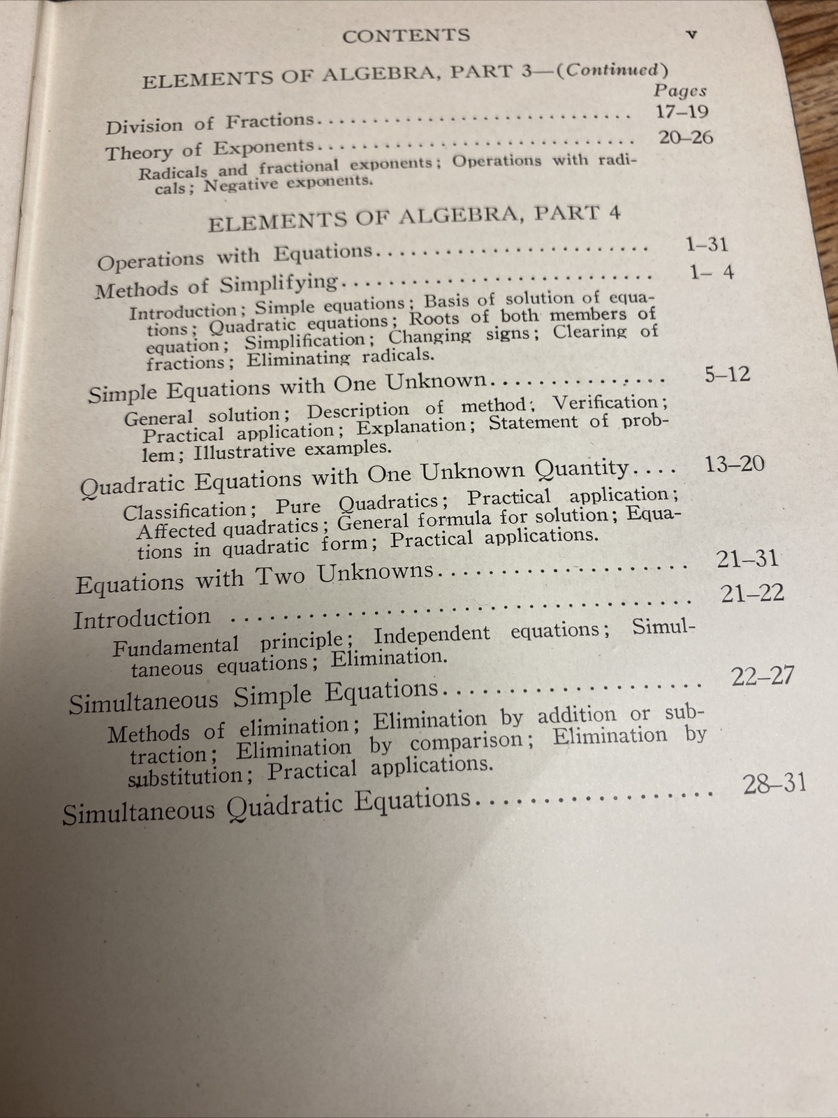 Elements of Algebra 291 International Textbook Co. ICS Staff 1933