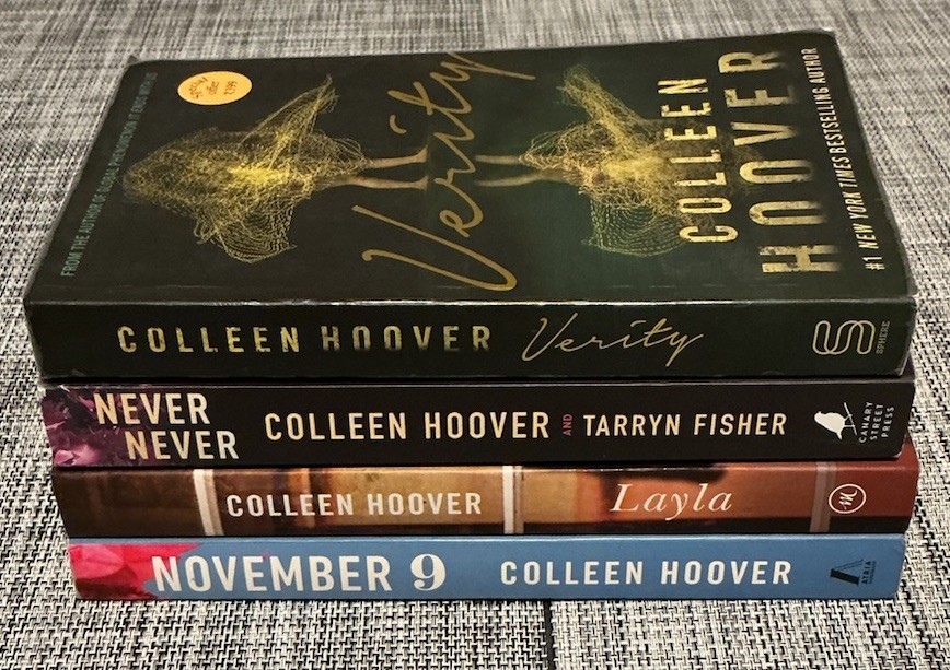Colleen Hoover Novels Lot of 4 Paperbacks Preowned