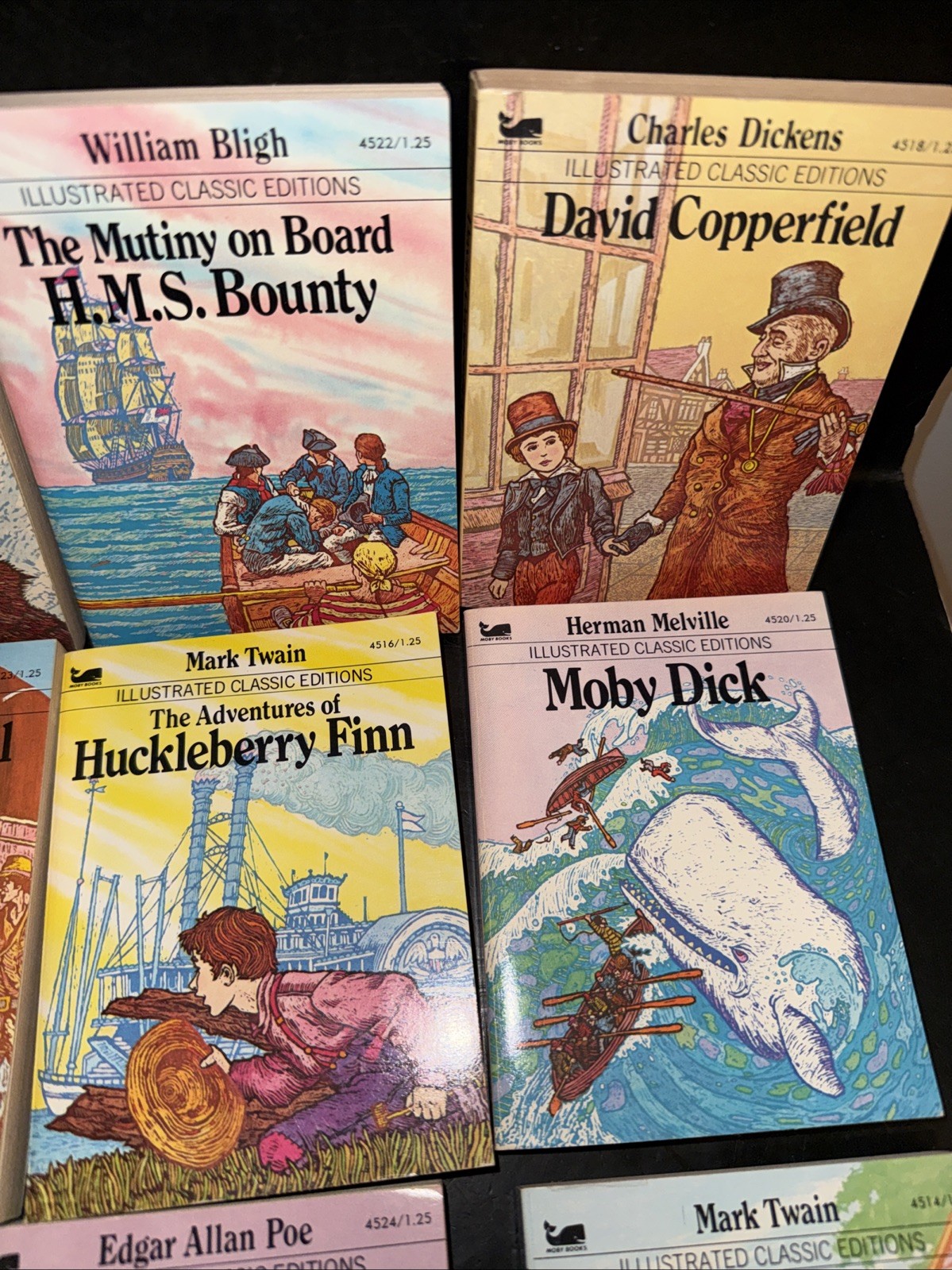 Vintage Set of 12 Illustrated Classic Editions Mini Paperbacks Books