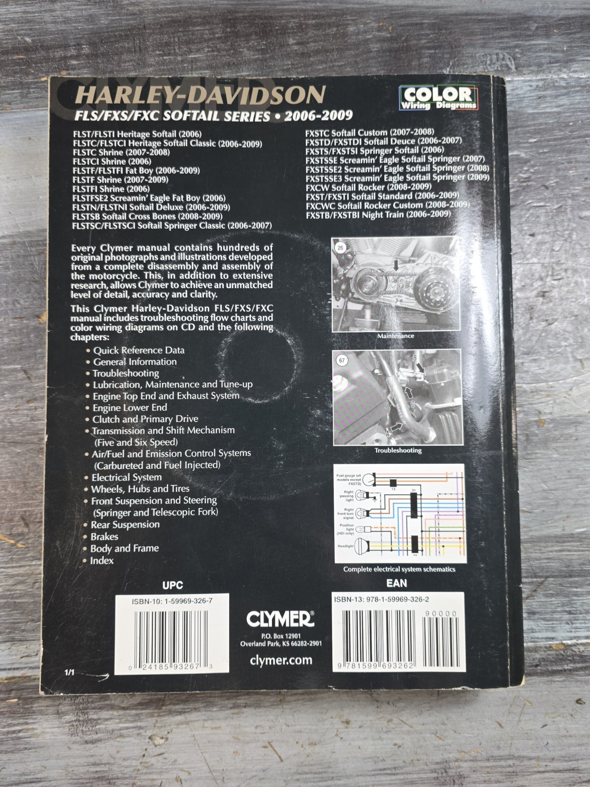Clymer Service Repair Maintenance Manual M250 Harley Davidson FLS/FXS/FXC Softai
