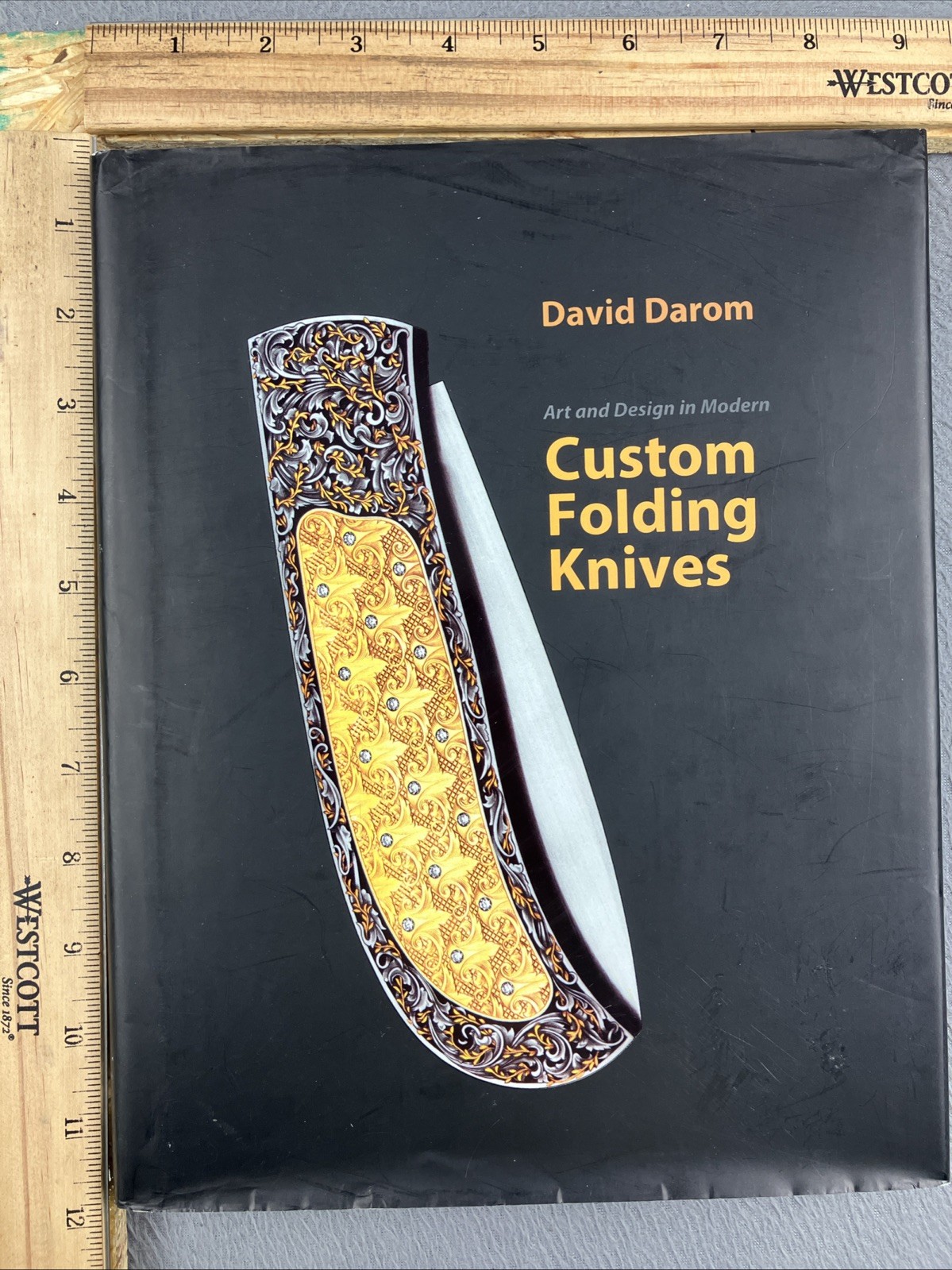 Art and Design in Modern Custom Folding Knives by Darom Damascus Blades Amazing!