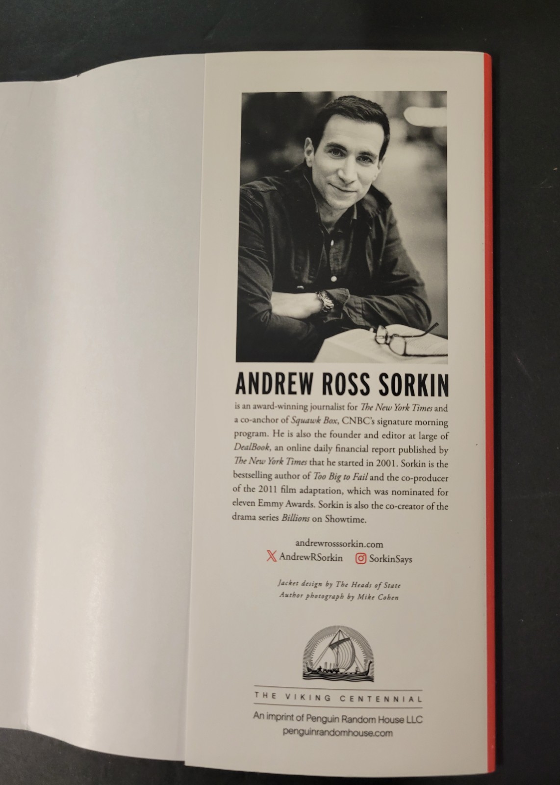 1929 INSIDE THE GREATEST CRASH WALL STREET by A.R. Sorkin (2025, HCDJ) LIKE NEW