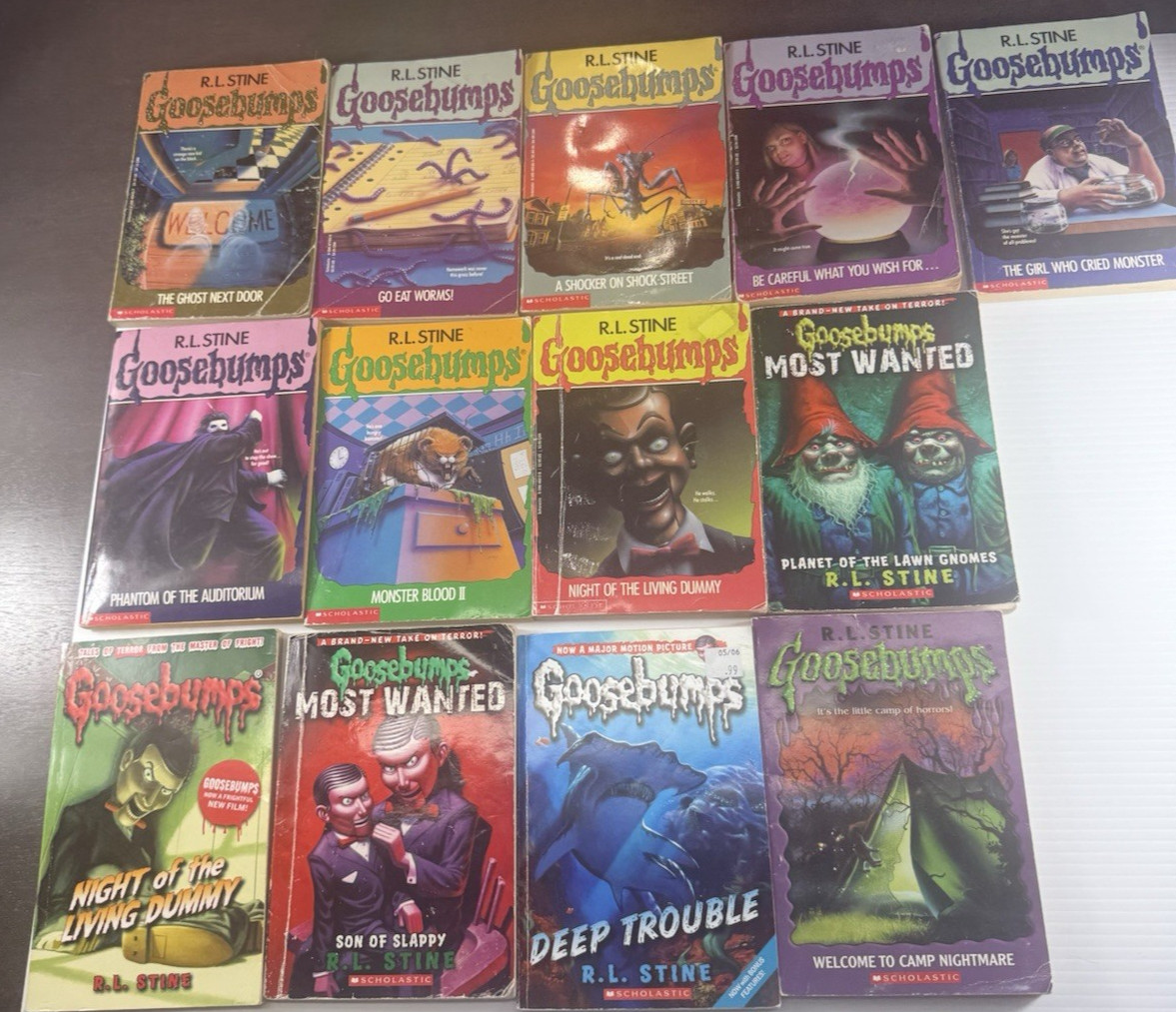 Goosebumps Lot of 13 Books R.L. Stine Classic & Most Wanted Horror Scholastic