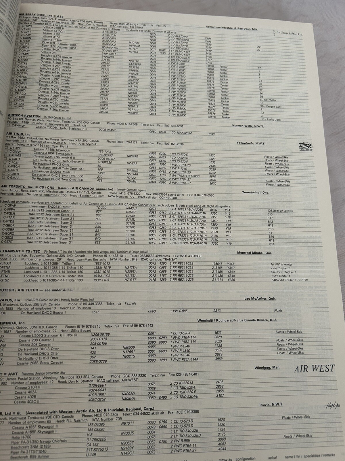 JP Airline Fleets International 91, U. Klee, Bucher Publ., illustrated