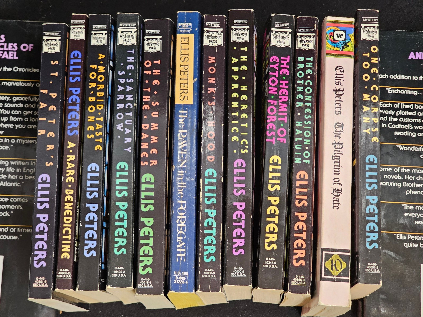 16 Brother Cadfael Chronicles by Ellis Peters Medieval Murder Mysteries HC & PB