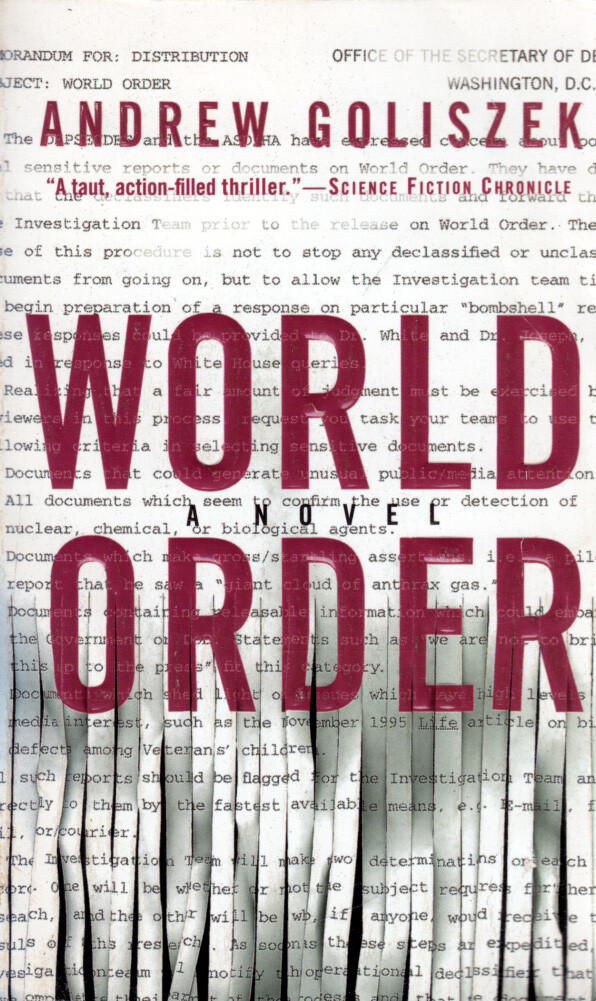 World Order by Andrew Goliszek / 1999 Action Thriller Paperback