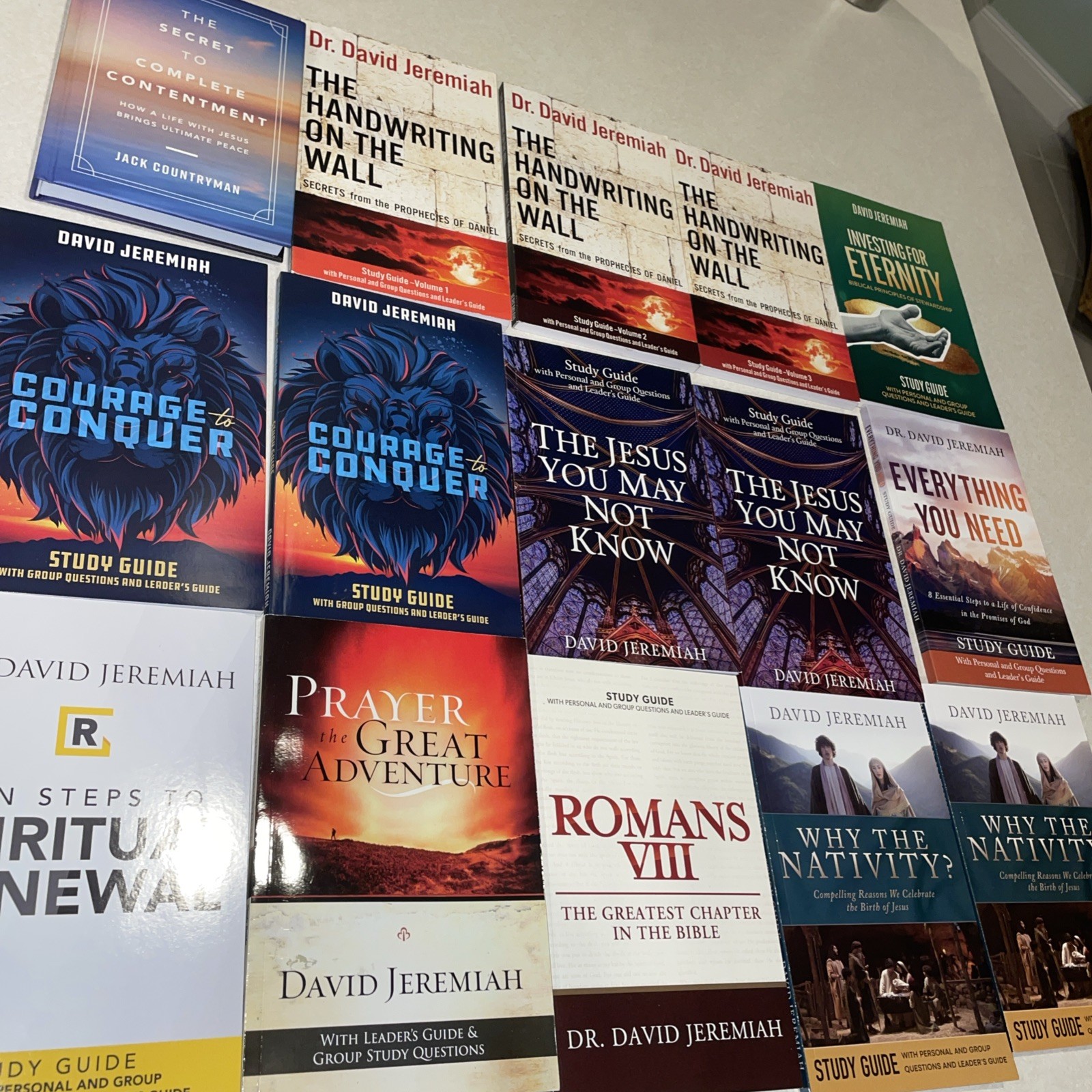Dr. David Jeremiah Paperback Study Guide Book Lot Of 15 Christian Study Books