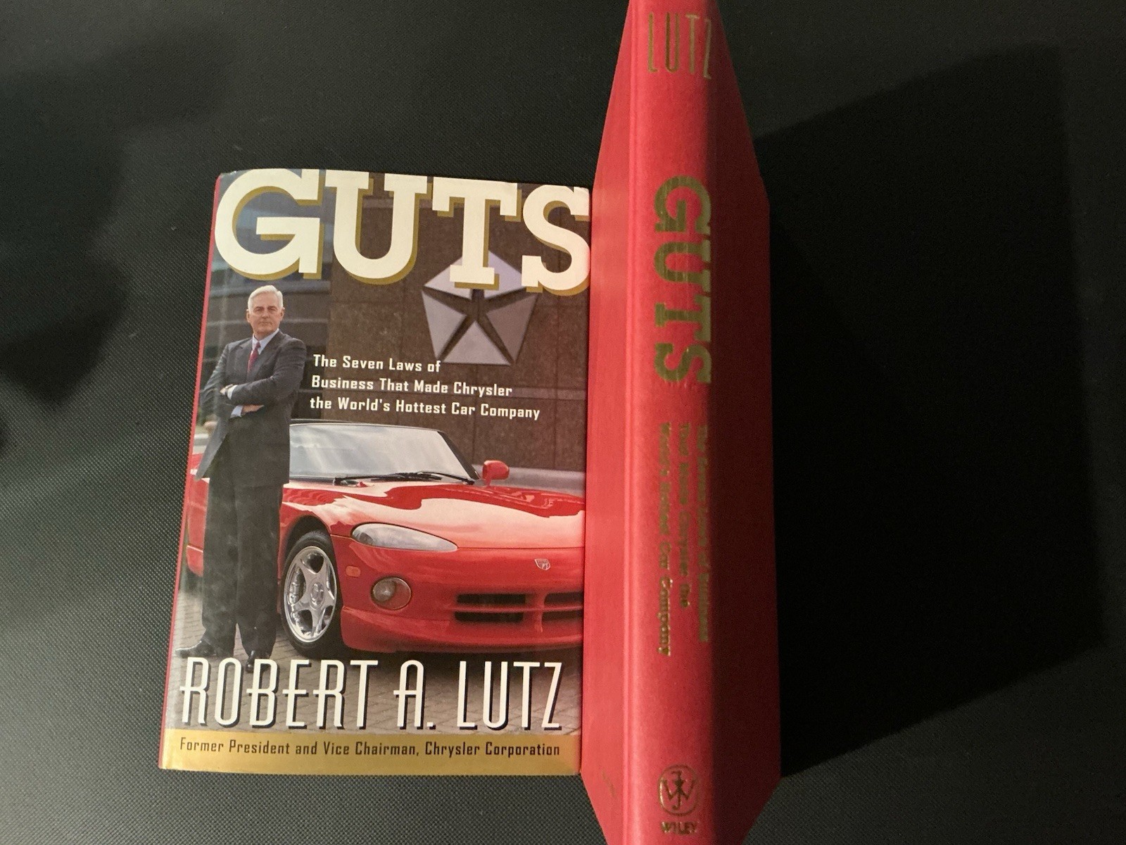 Guts Robert A. Lutz 1998 First Edition Signed Business Chrysler Wiley HC/DJ