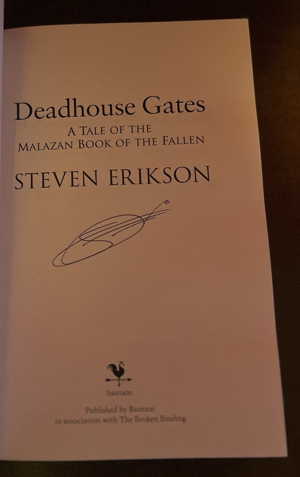 Broken Binding Malazan Books Of The Fallen 1- 6 Signed First Editions