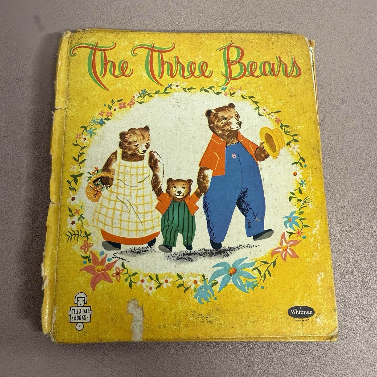 Vintage The Three Bears Children’s Book Whitman Tell-A-Tale 1959 Hardcover USA