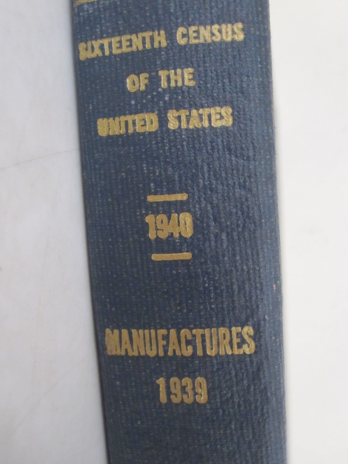 Census of Manufactures for 1939, 16th Census 1940, industries; hardcover