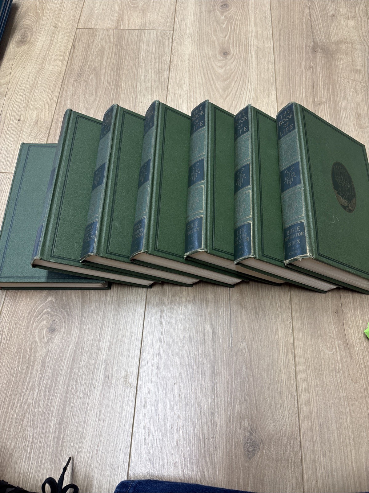 The Book of Life 8 Volume 7 Volume Set Bible Treasures 1954 – 22nd print-GOOD