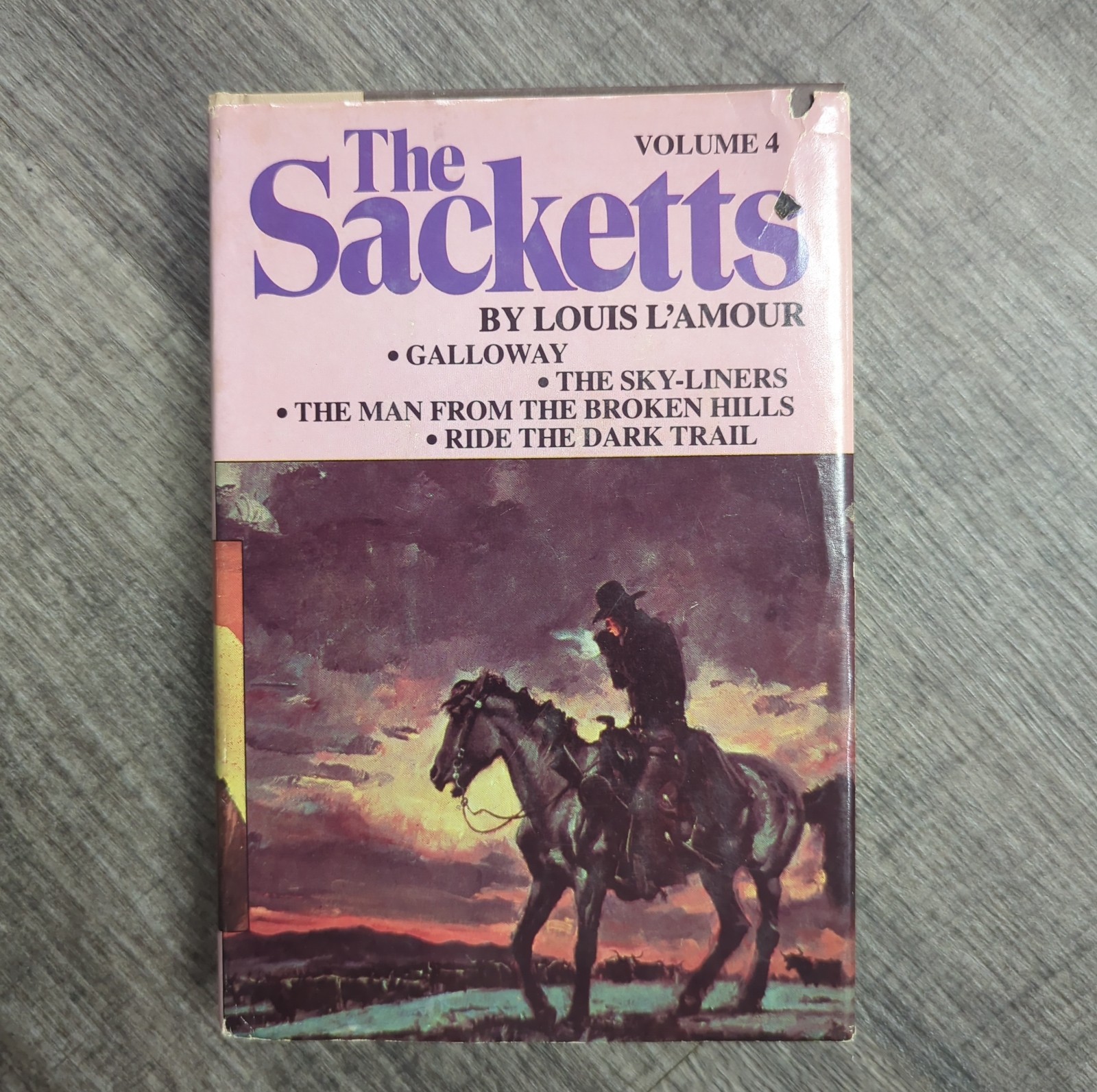 THE SACKETTS Complete 5 Volume Series by LOUIS L’AMOUR Book Club Edition HCDJ