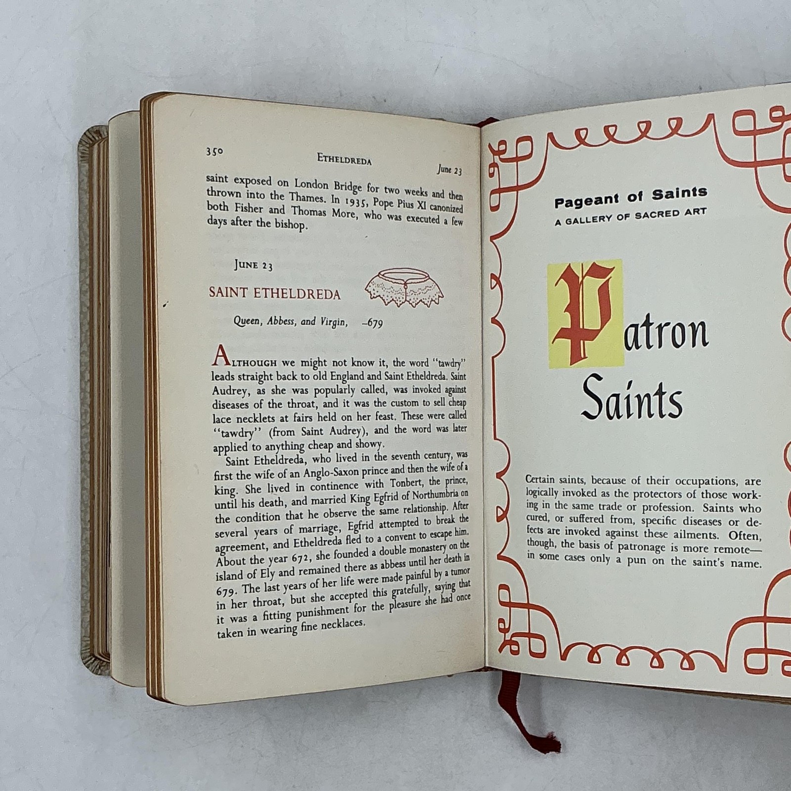 LIVES OF THE SAINTS Alban Butler Lib. Of Catholic Devotion HC Cream Faux Leather