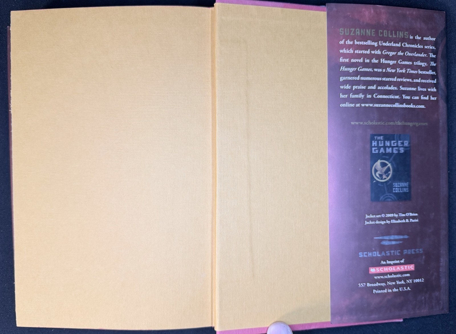 Catching Fire 2009 HC/DJ 1st/12th Suzanne Collins Hand-painted edge SIGNED VG+
