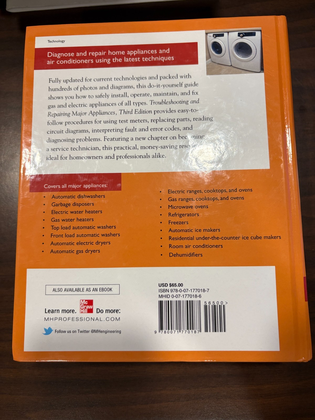 Troubleshooting and Repairing Major Appliances by Eric Kleinert
