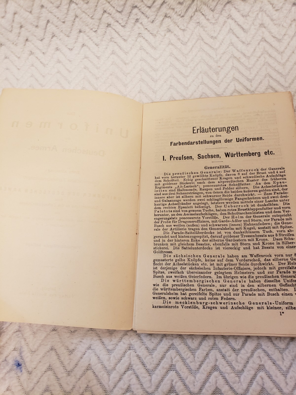 RARE 1914 Uniforms of the German Army Moritz Ruhl Leipzig Card Book WW1 Imperial