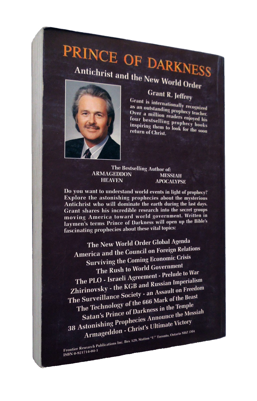 Prince of Darkness: Antichrist and the New World Order – Grant R. Jeffrey, 1994