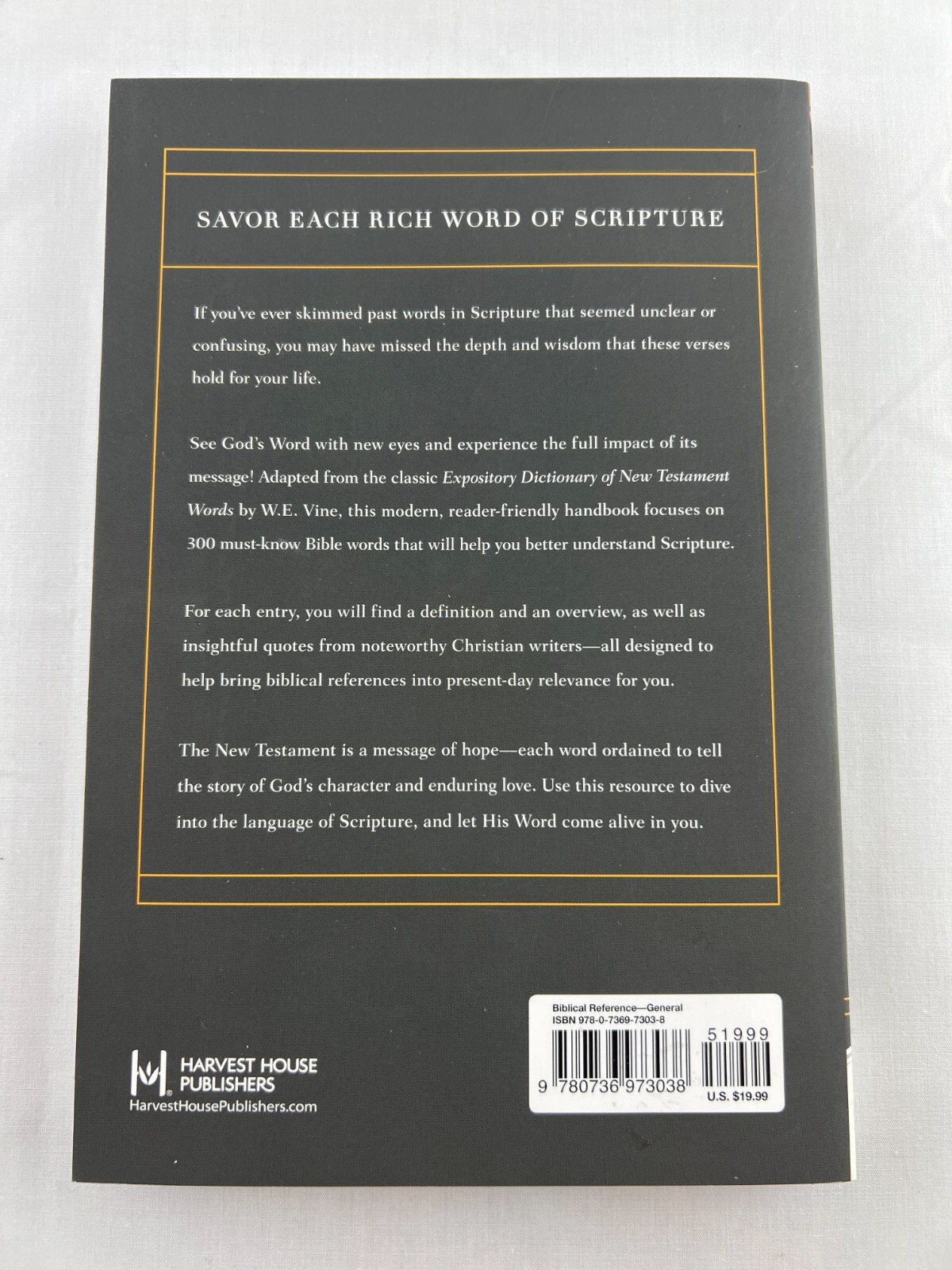 Harvest Handbook Ser.: The Harvest Handbook of Key Bible Words New Testament…