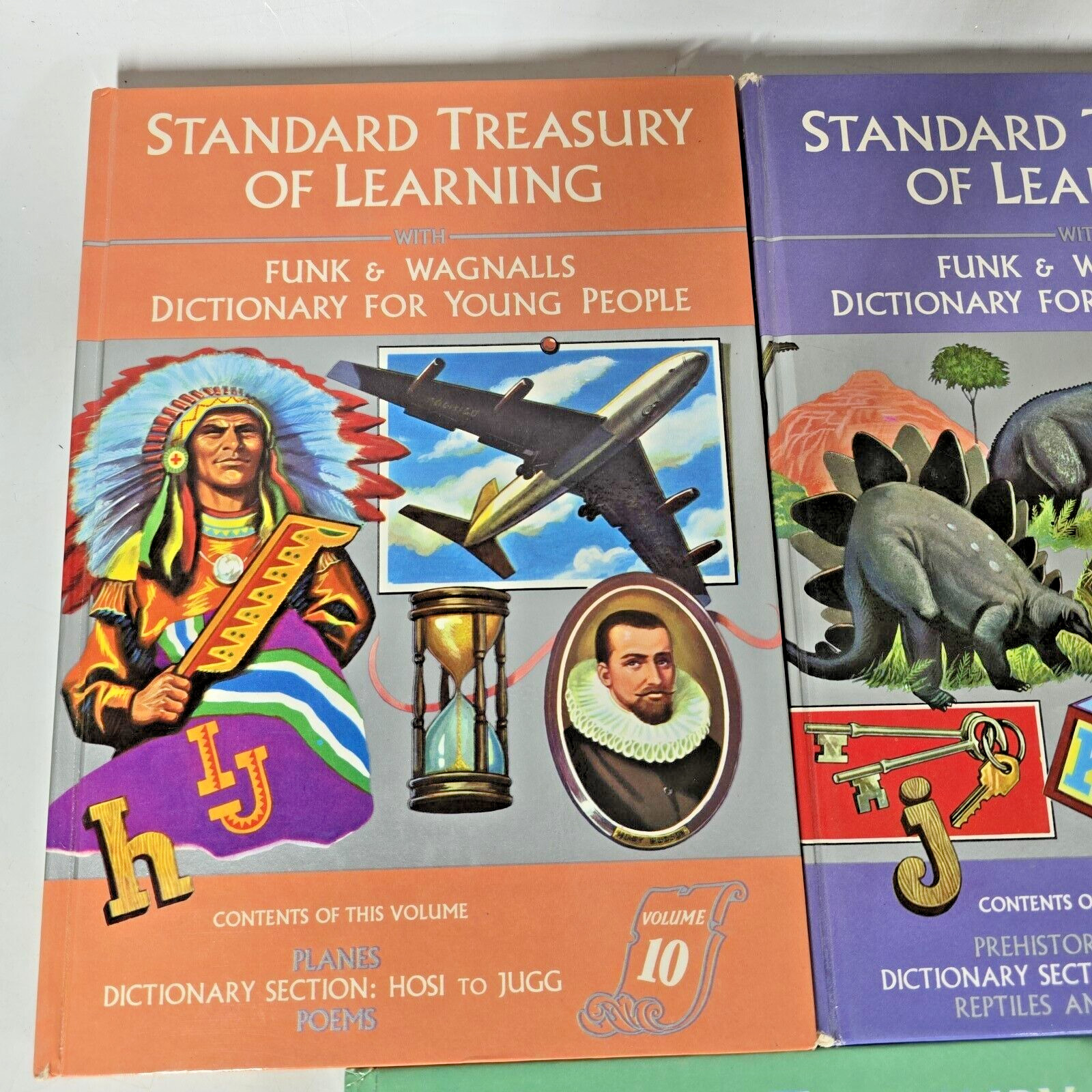 Funk And Wagnalls Standard Treasury of Learning Dictionary Travel More 5 Books