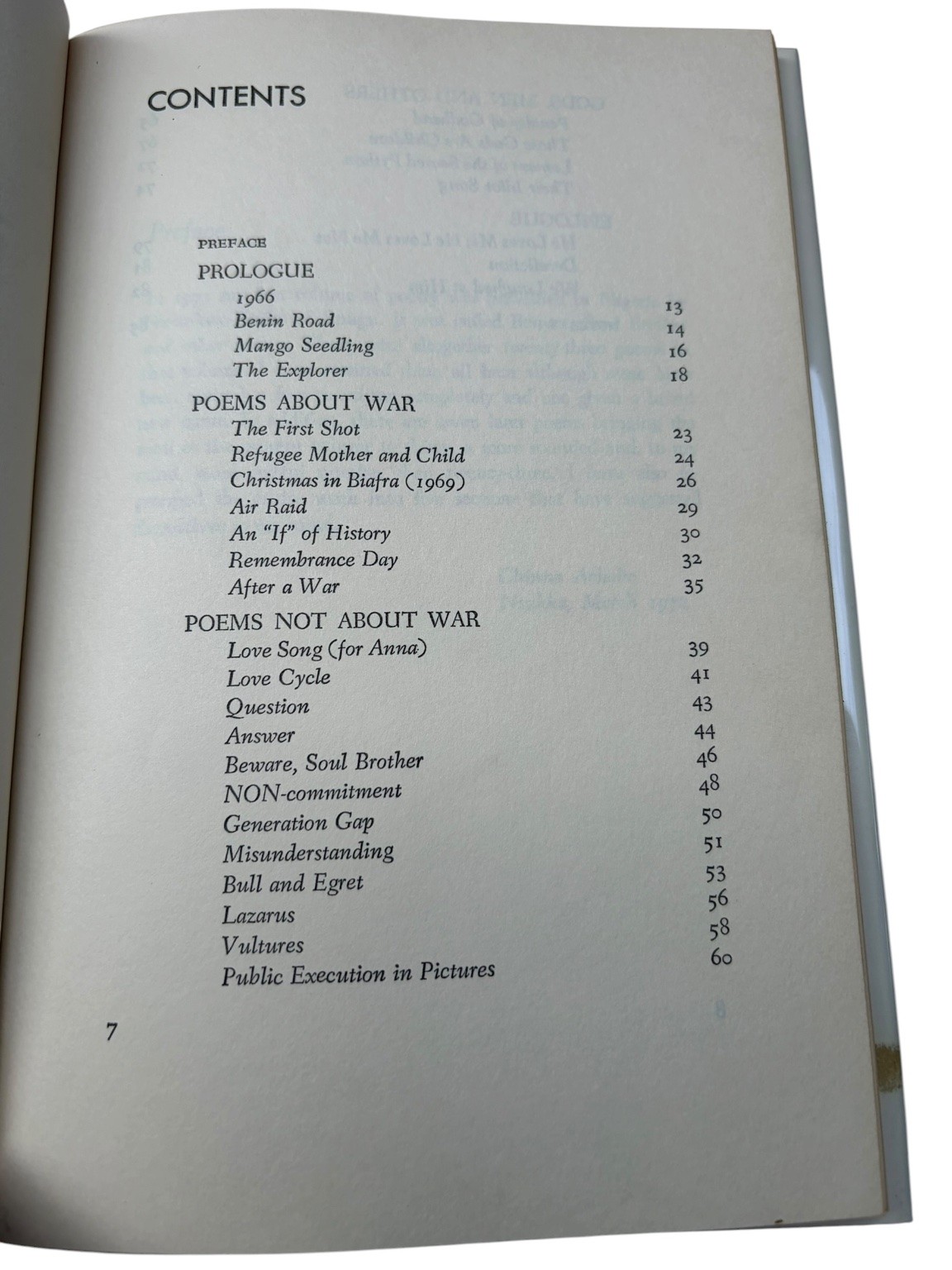 Christmas in Biafra and Other Poems Chinua Achebe 1973 First Edition Doubleday